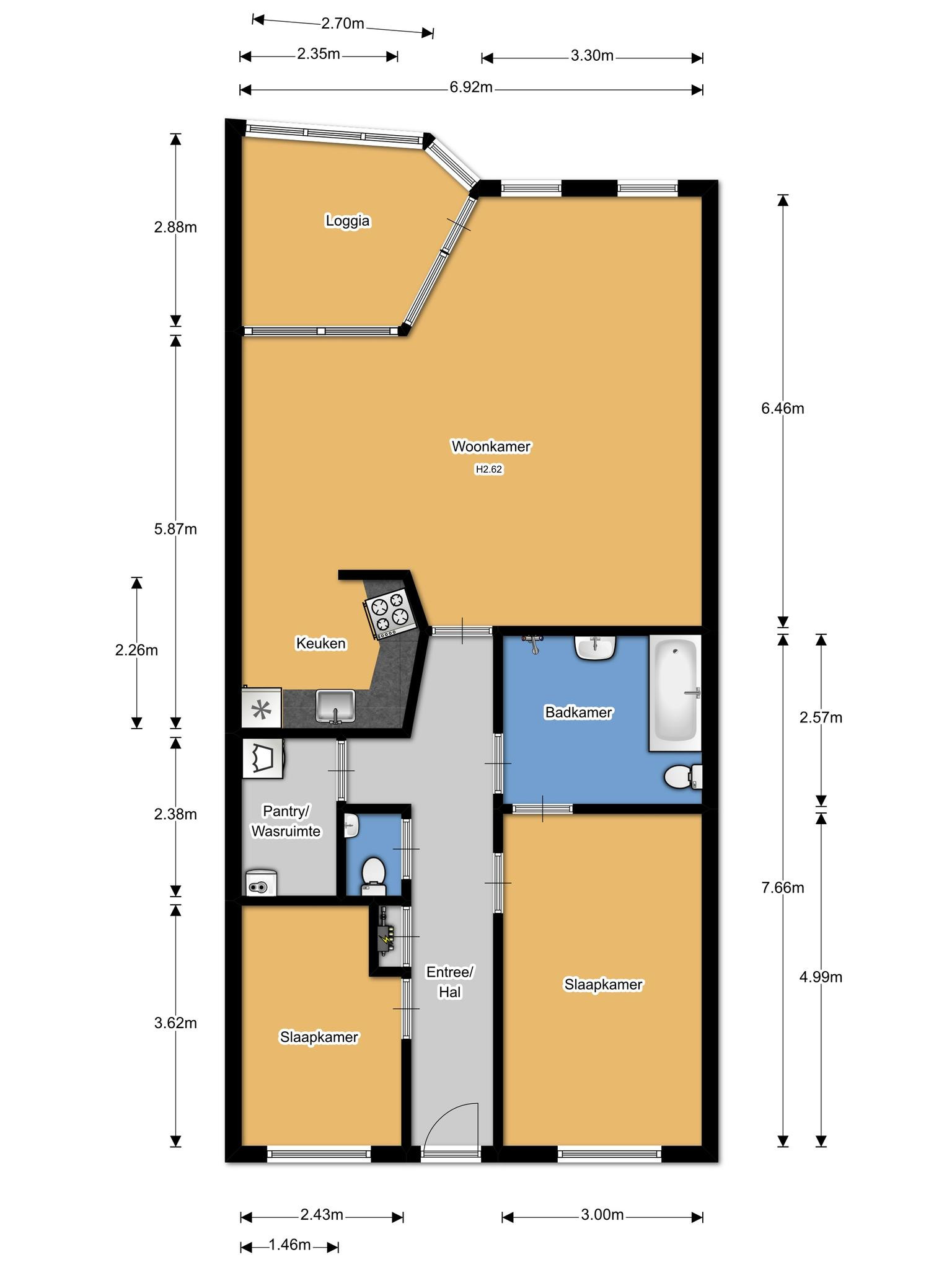 De Heus Plein 119 (plattegrond 1)