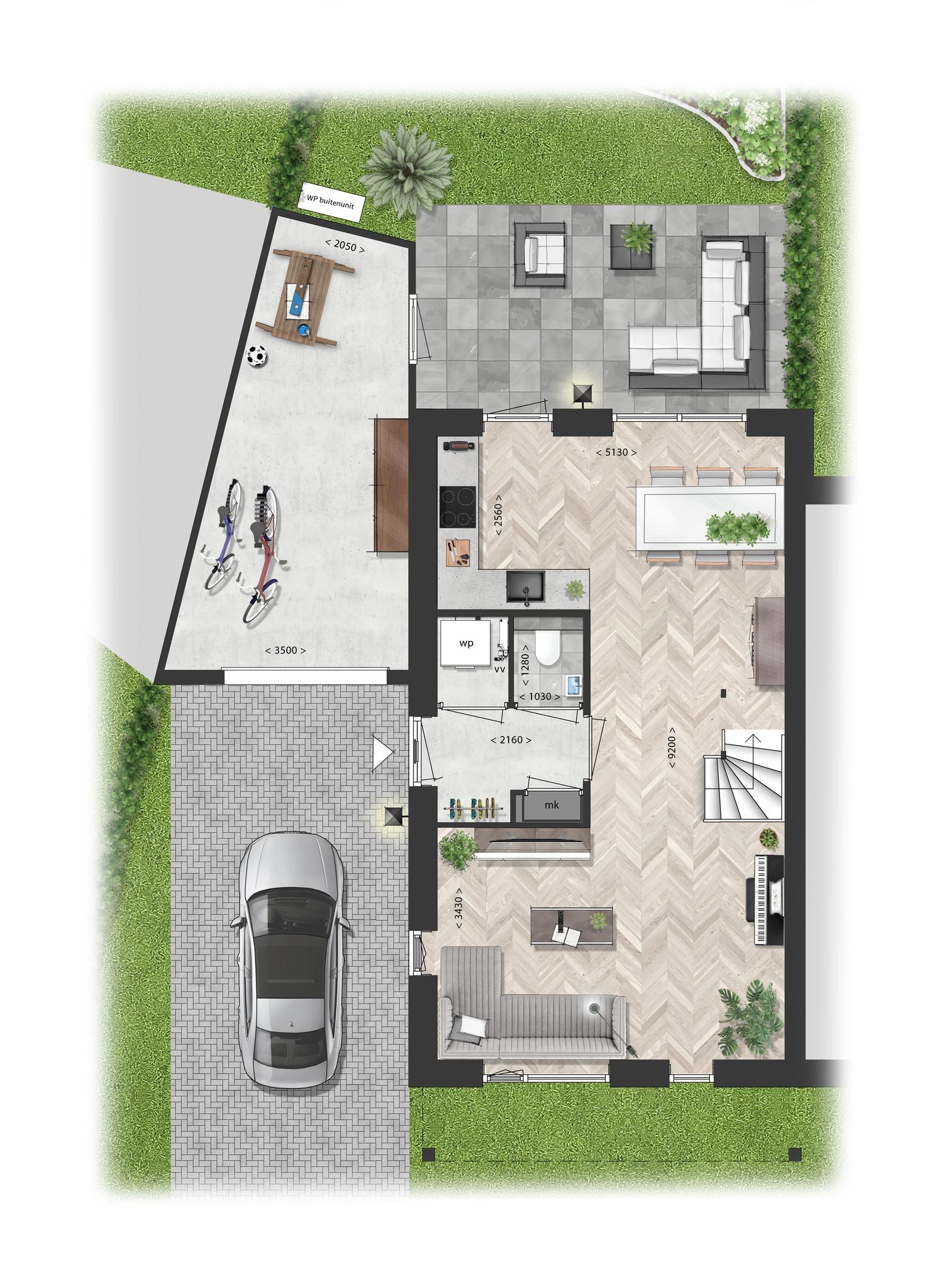 Schooneng &#8211; fase 2 (woonhuis D11) (plattegrond 1)