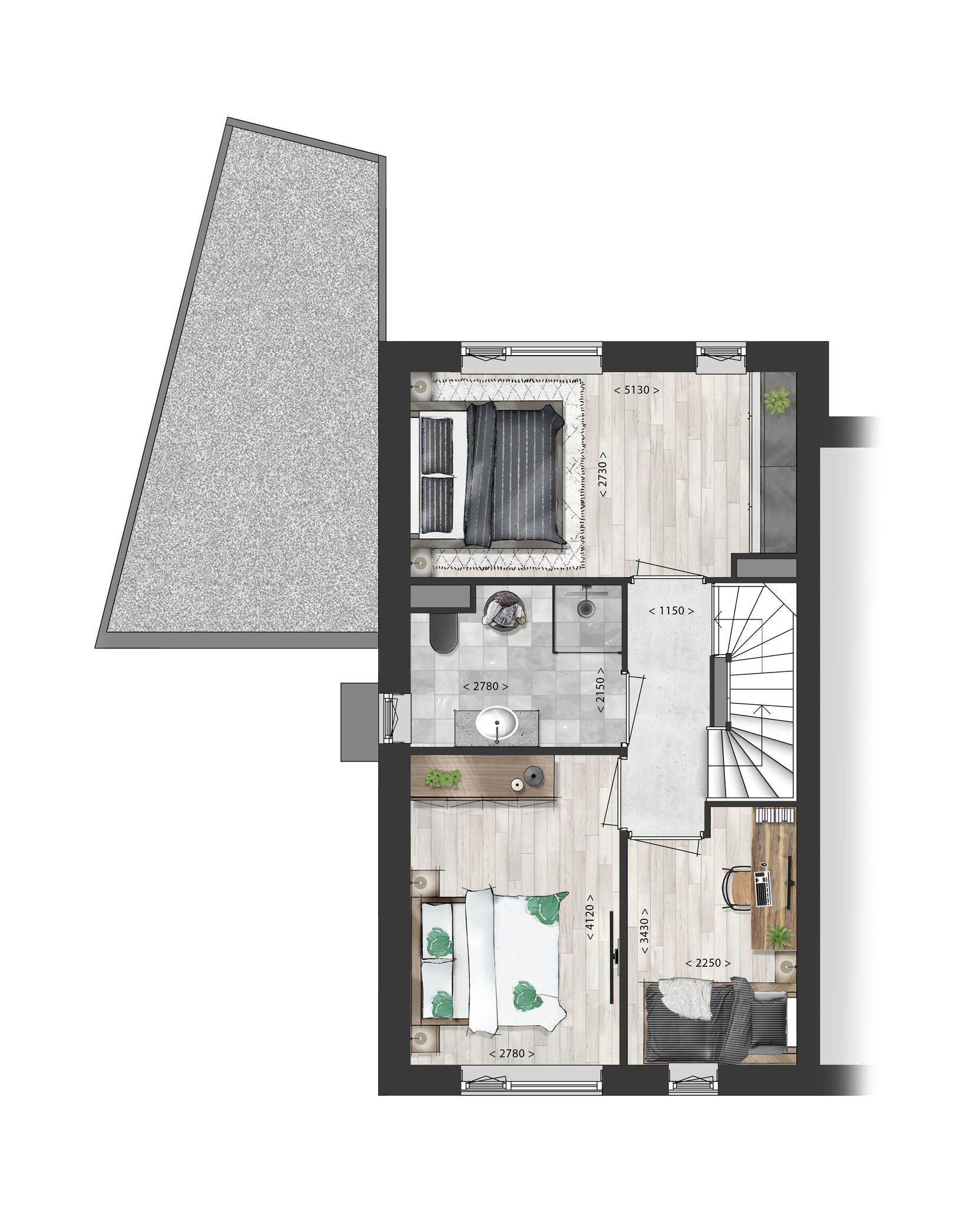 Schooneng &#8211; fase 2 (woonhuis D11) (plattegrond 2)