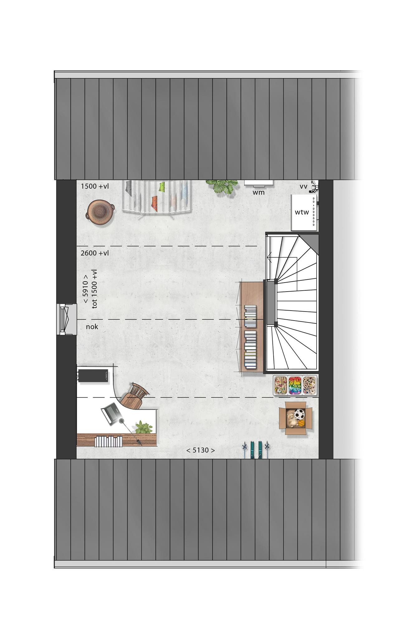 Schooneng &#8211; fase 2 (woonhuis D11) (plattegrond 3)