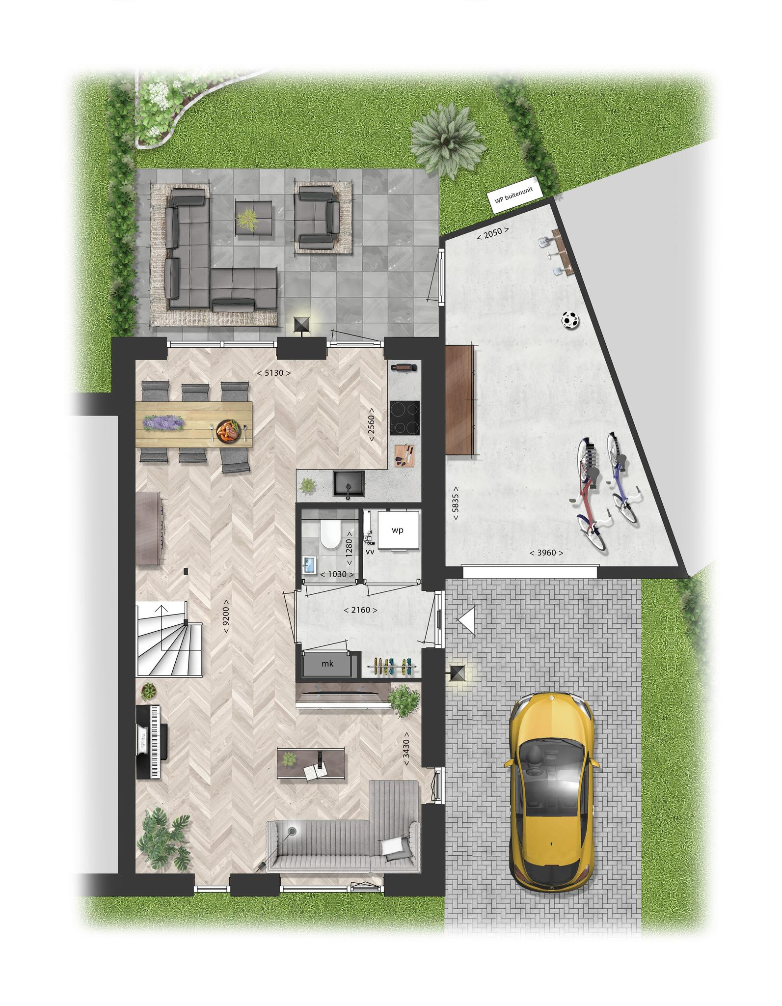 Schooneng &#8211; fase 2 (woonhuis D12) (plattegrond 1)