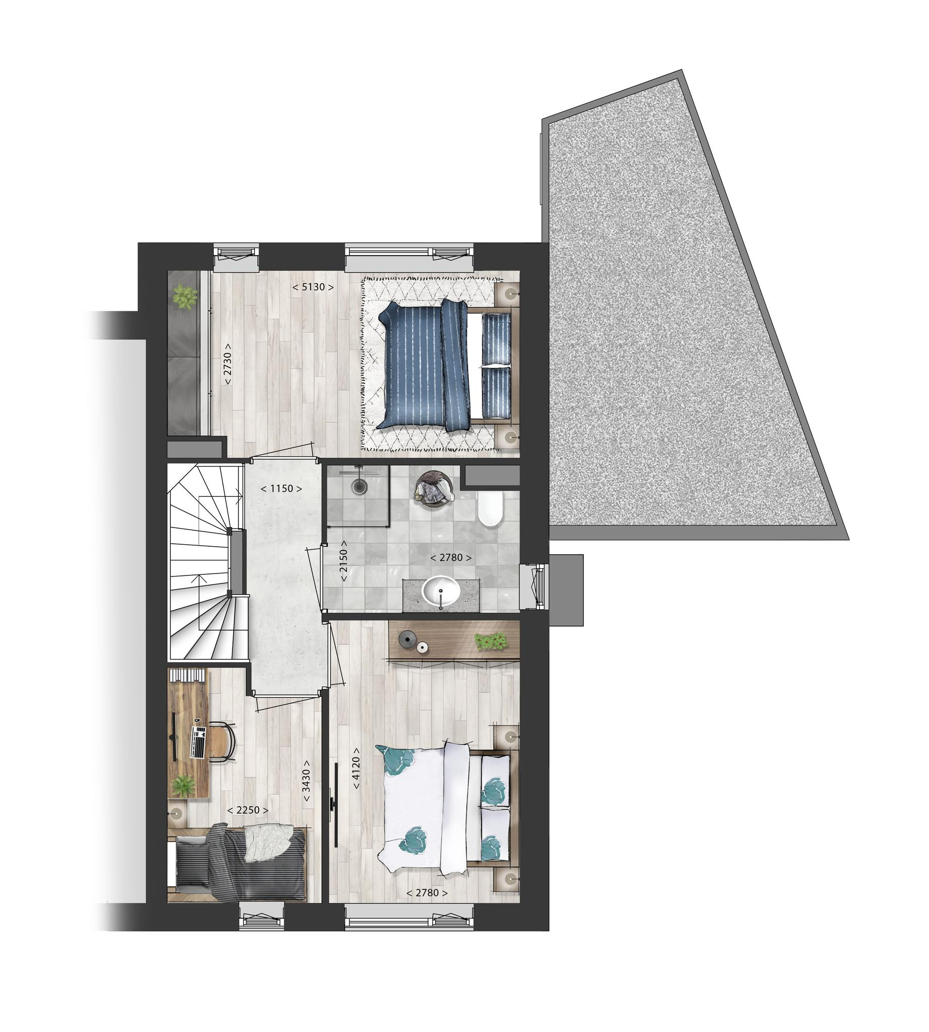 Schooneng &#8211; fase 2 (woonhuis D12) (plattegrond 2)