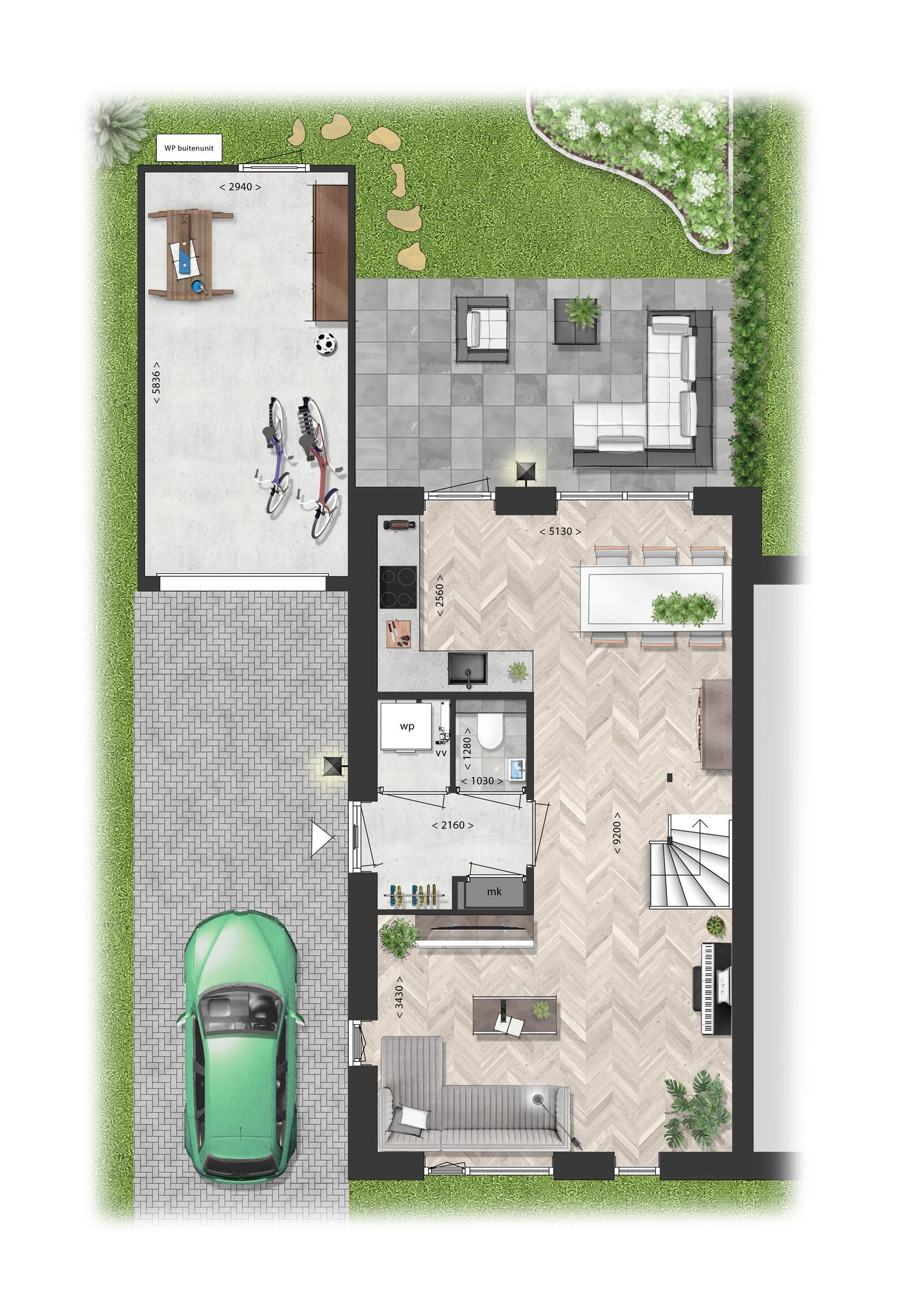 Schooneng &#8211; fase 2 (woonhuis D23) (plattegrond 1)