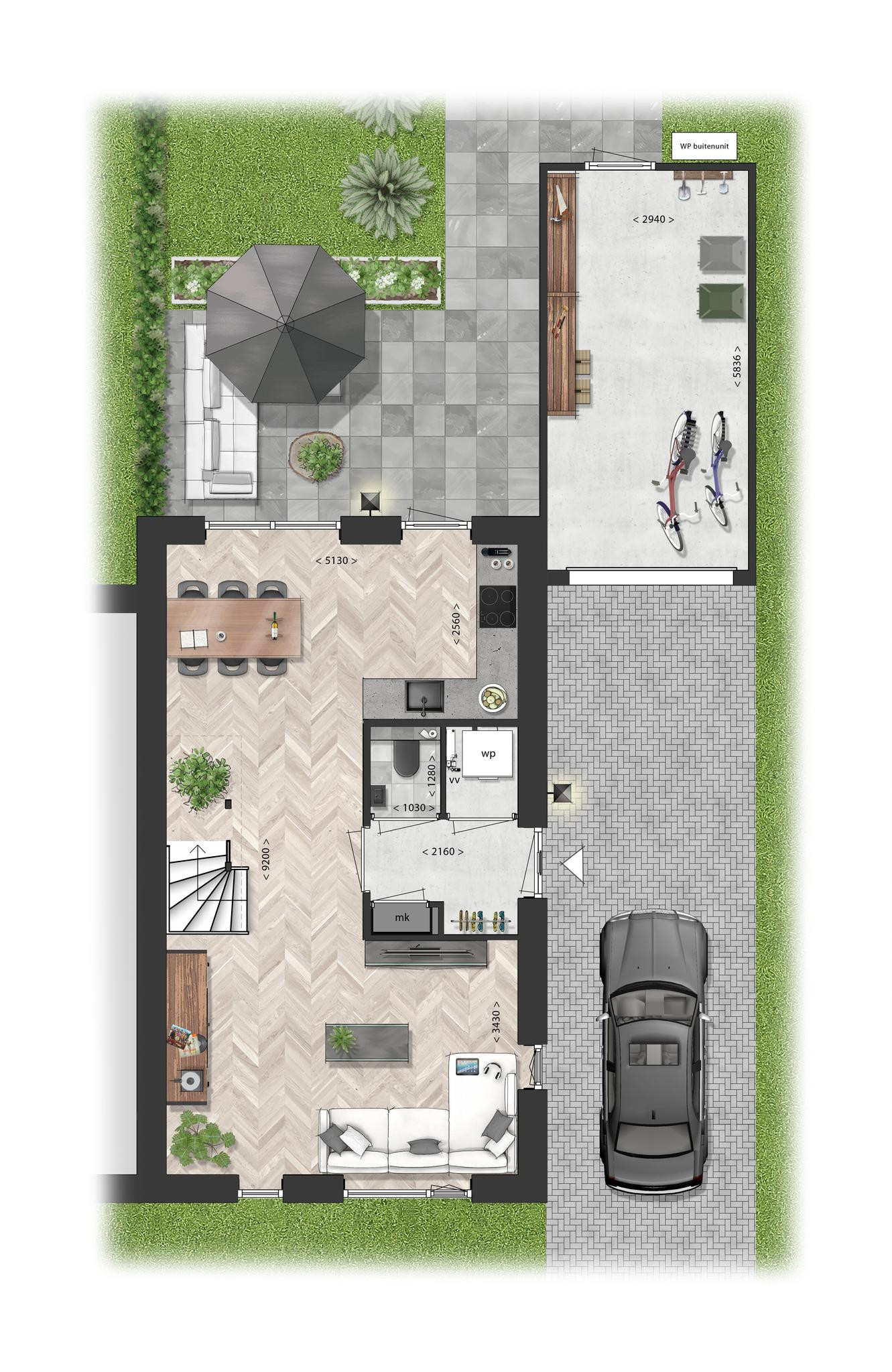 Schooneng &#8211; fase 2 (woonhuis D24) (plattegrond 1)