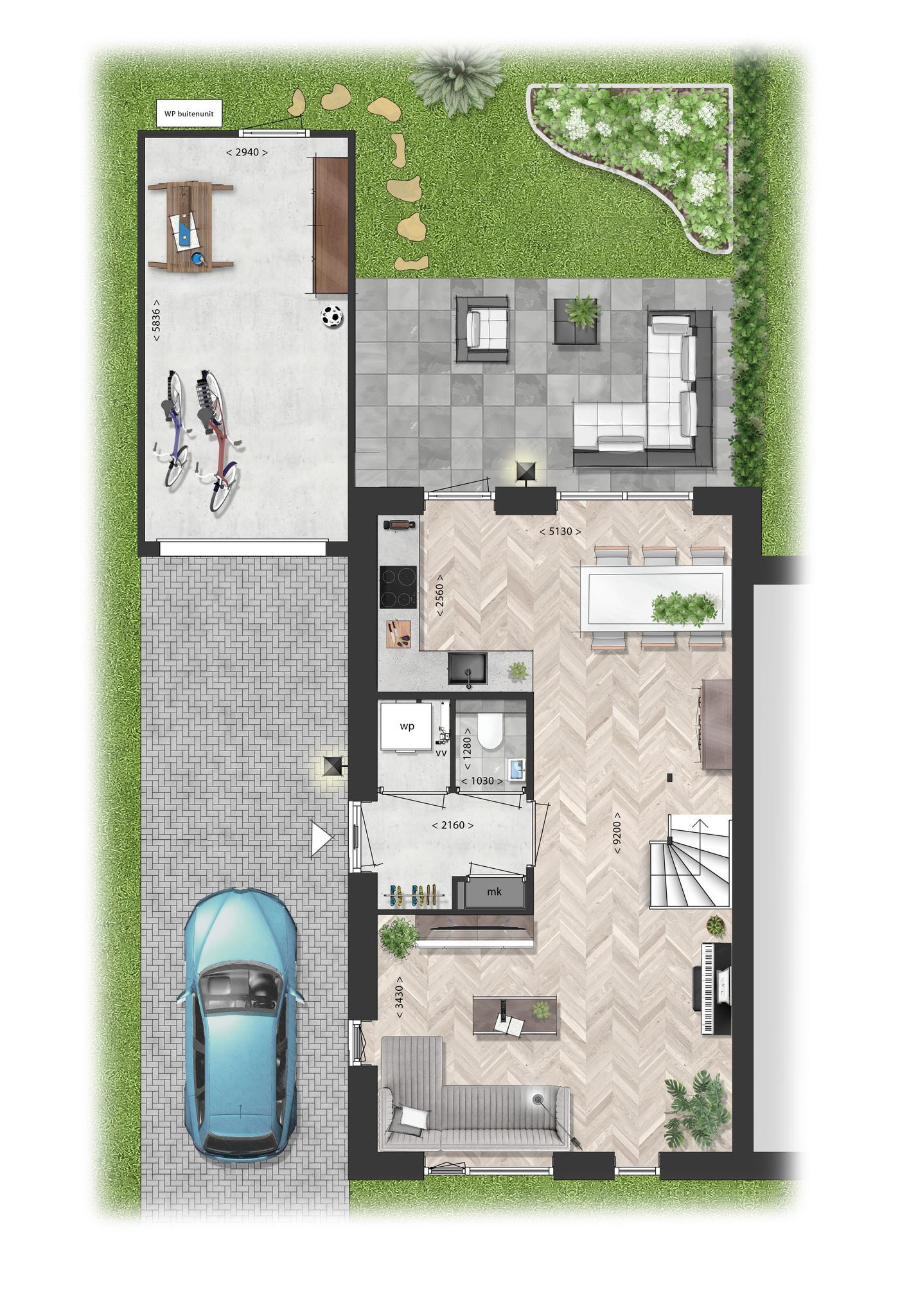 Schooneng &#8211; fase 2 (woonhuis D27) (plattegrond 1)