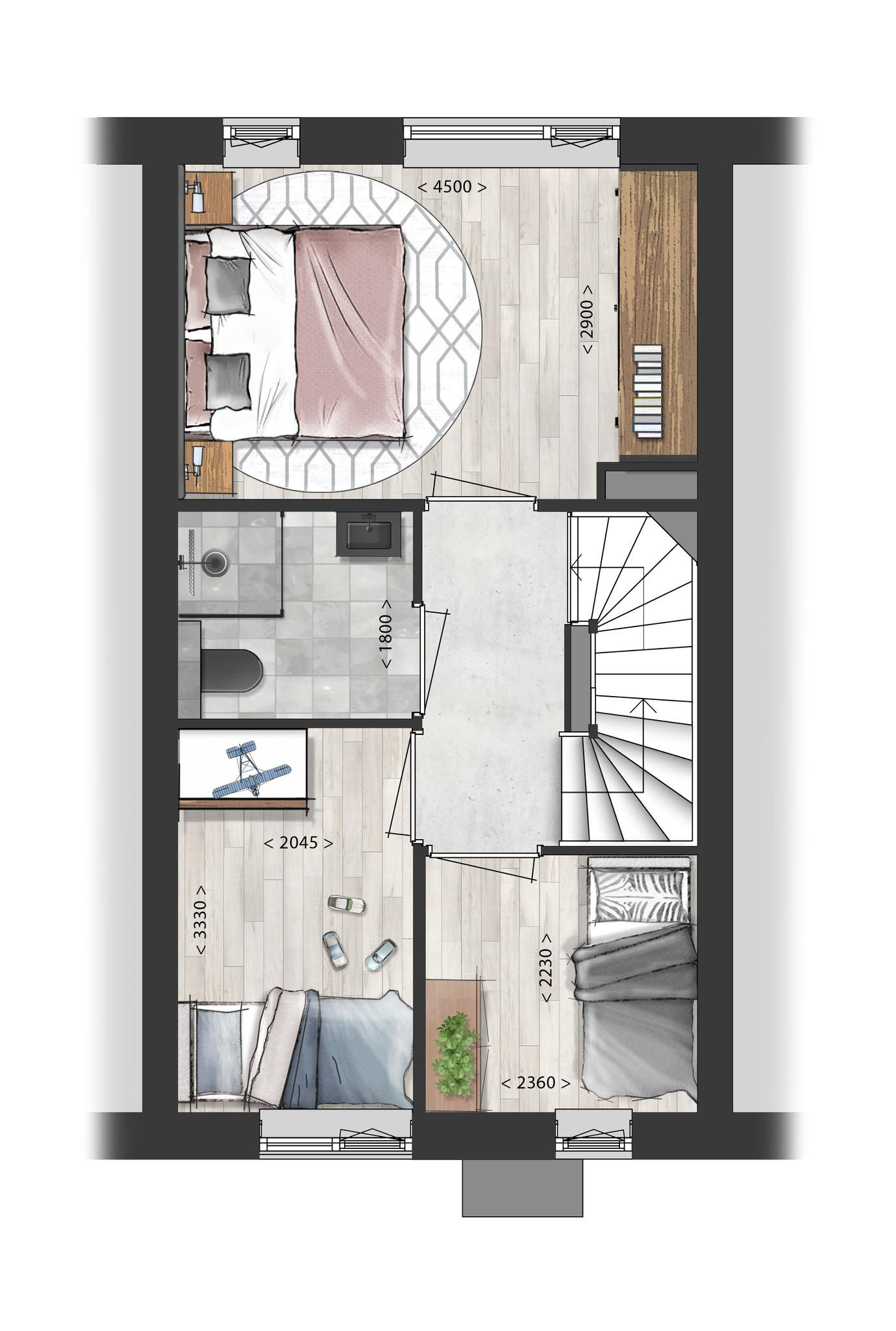 Schooneng &#8211; fase 2 (woonhuis D17) (plattegrond 2)