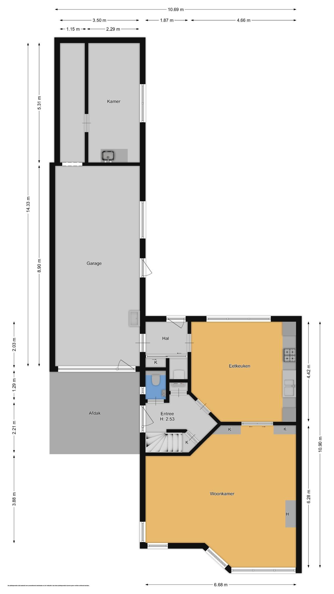 Paltrokstraat 25 &#8211; A (plattegrond 1)