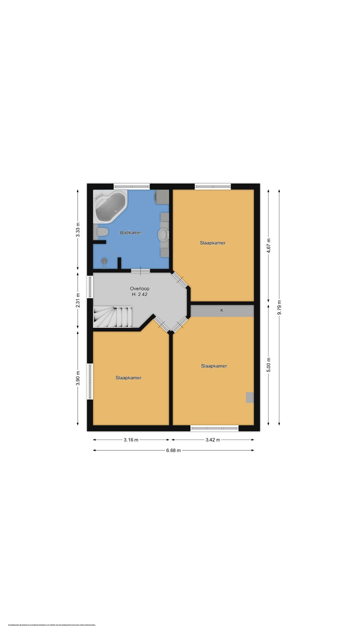 Paltrokstraat 25 &#8211; A (plattegrond 2)