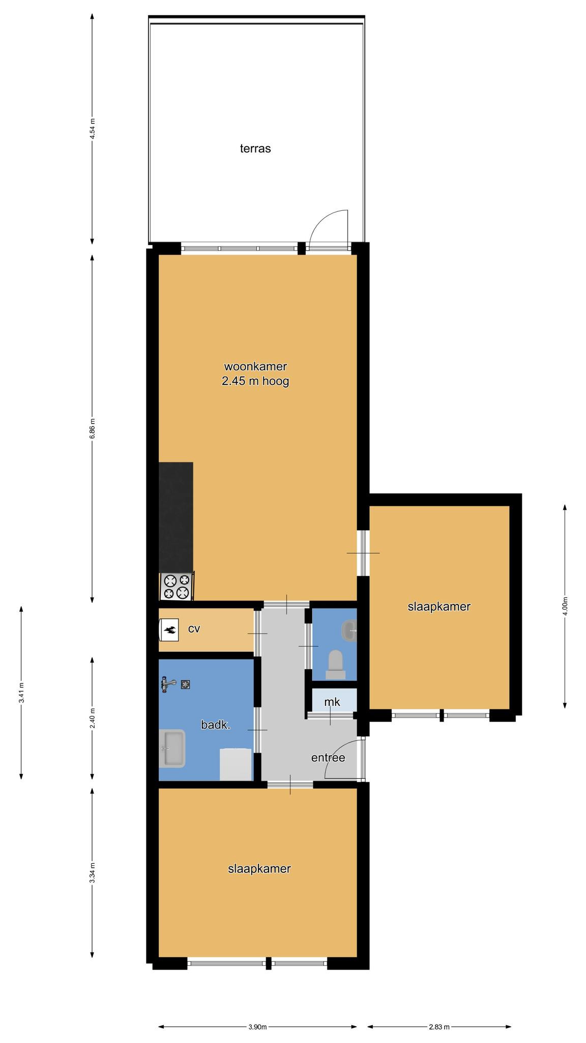 Pastoor Gowthorpestraat 63 (plattegrond 1)