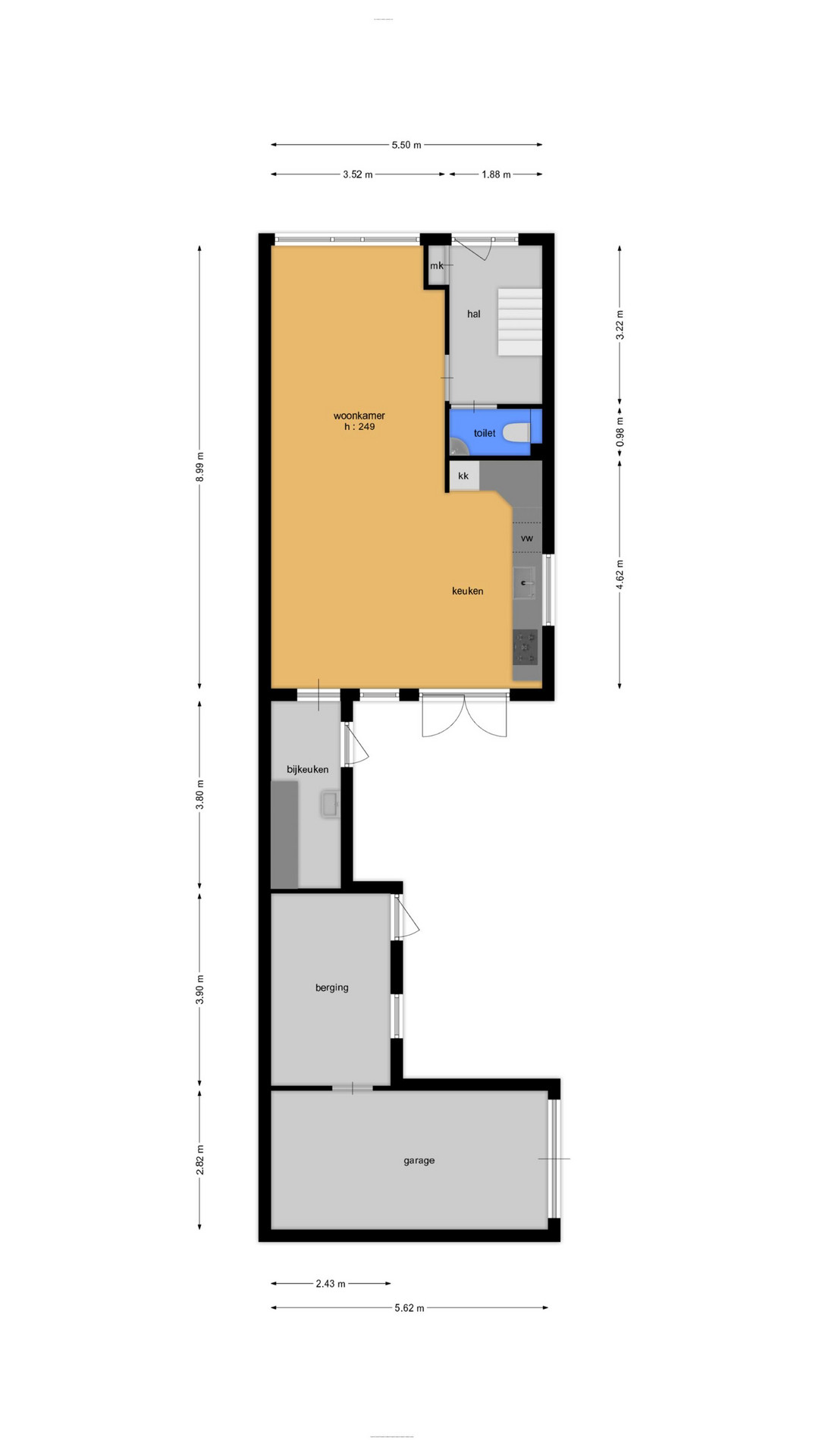 De Cotelaer 127 (plattegrond 1)