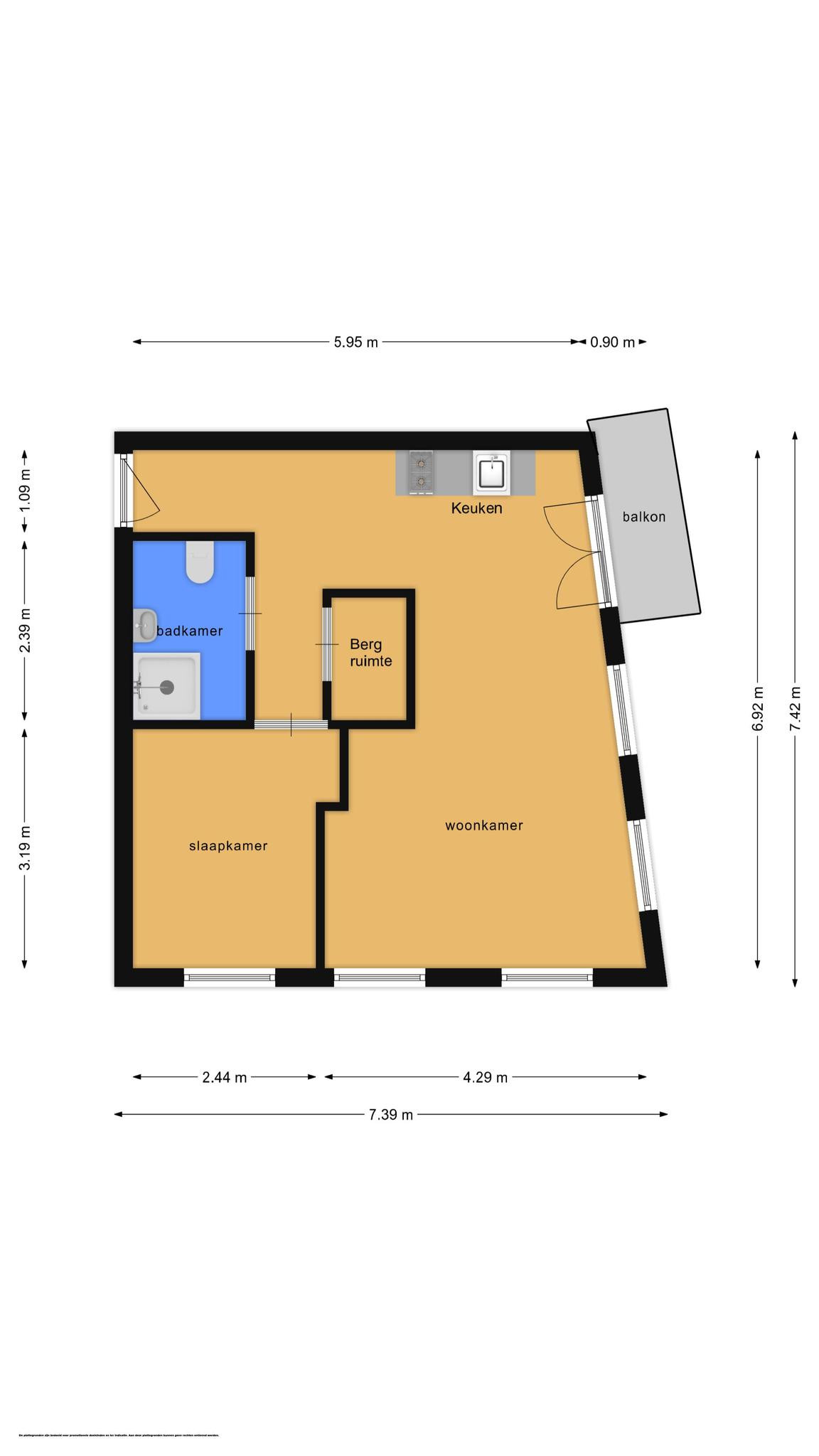 Brouwerstraat 2 &#8211; A (plattegrond 1)