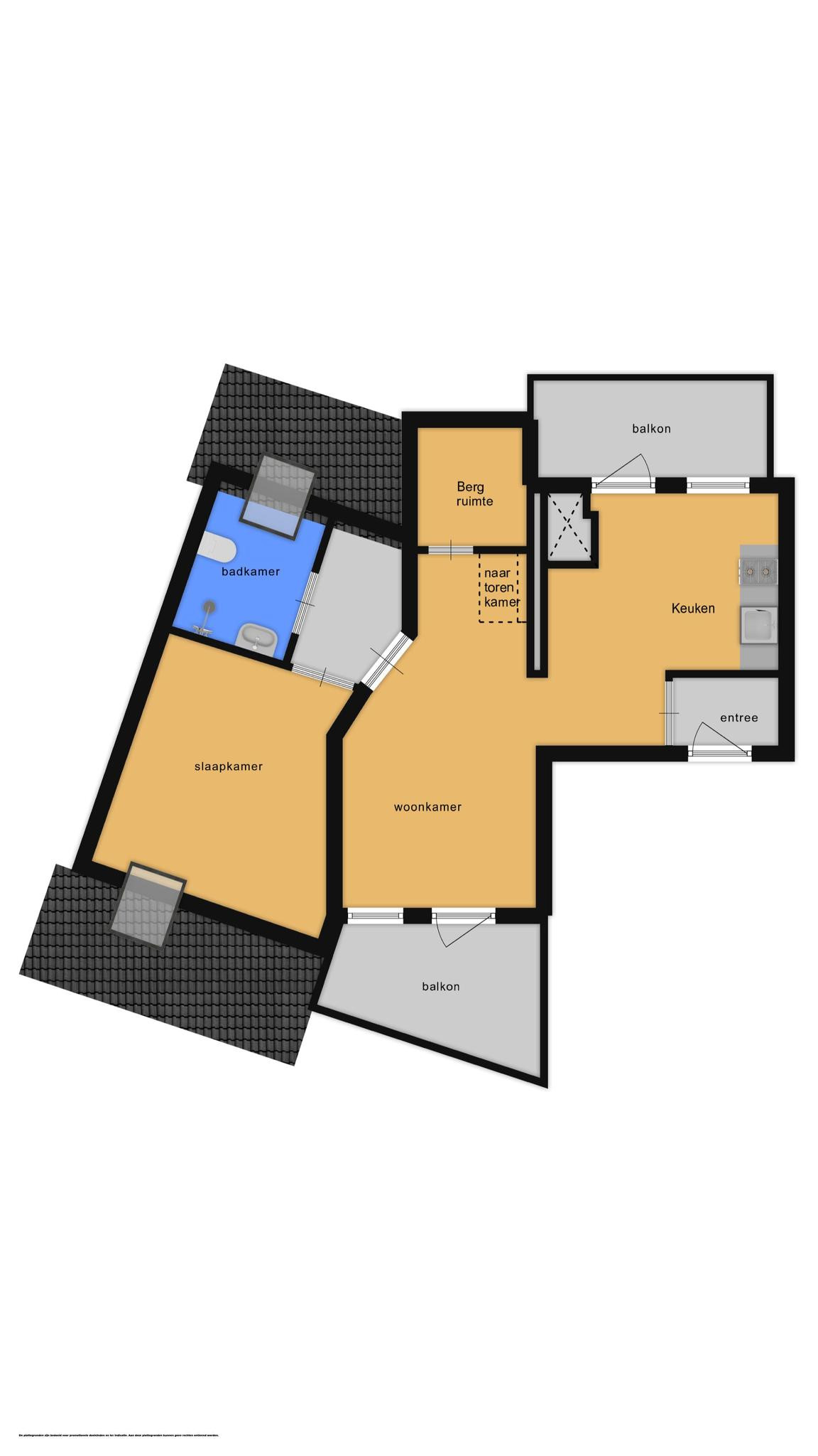 Brouwerstraat 2 &#8211; D (plattegrond 1)