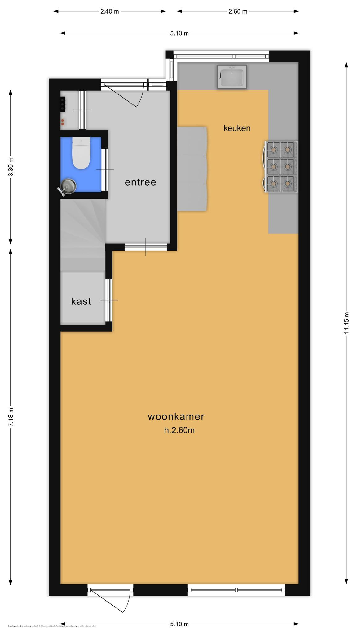 Hoevedorp 44 (plattegrond 1)