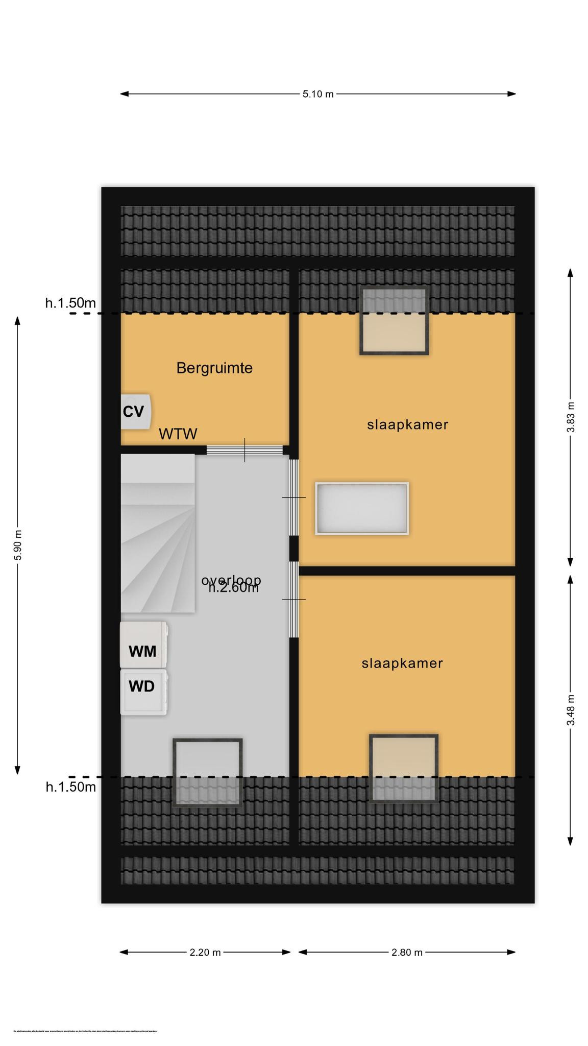 Hoevedorp 44 (plattegrond 3)