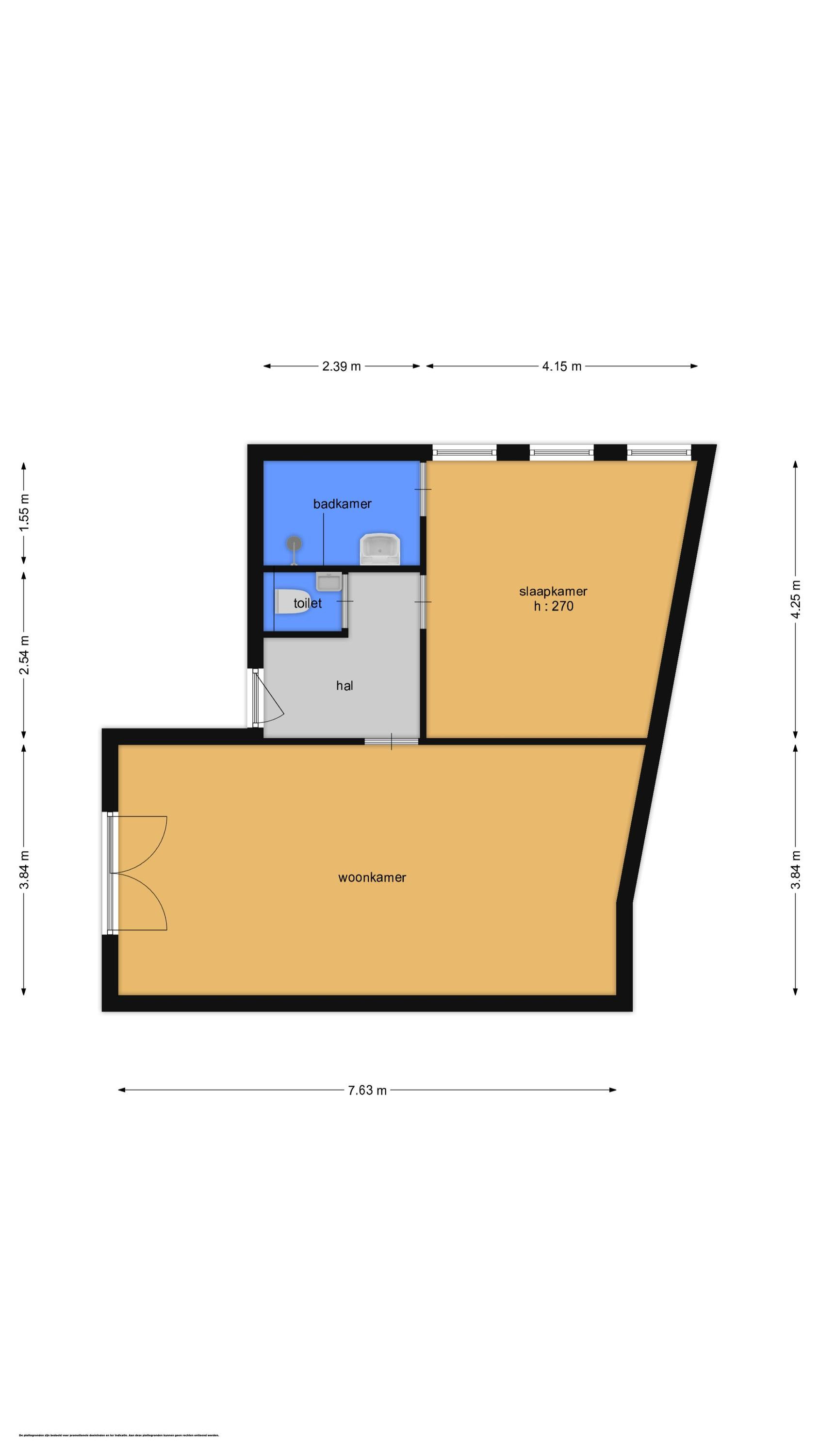 Langstraat 47 &#8211; A (plattegrond 1)