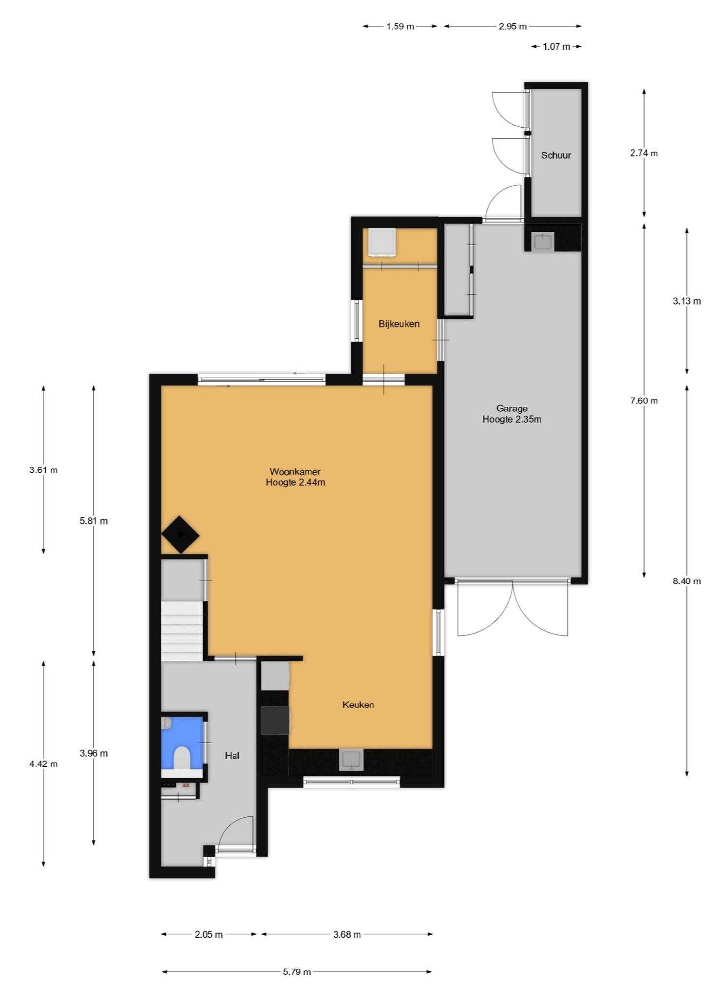 Wethouder Zandbergenlaan 64 (plattegrond 1)