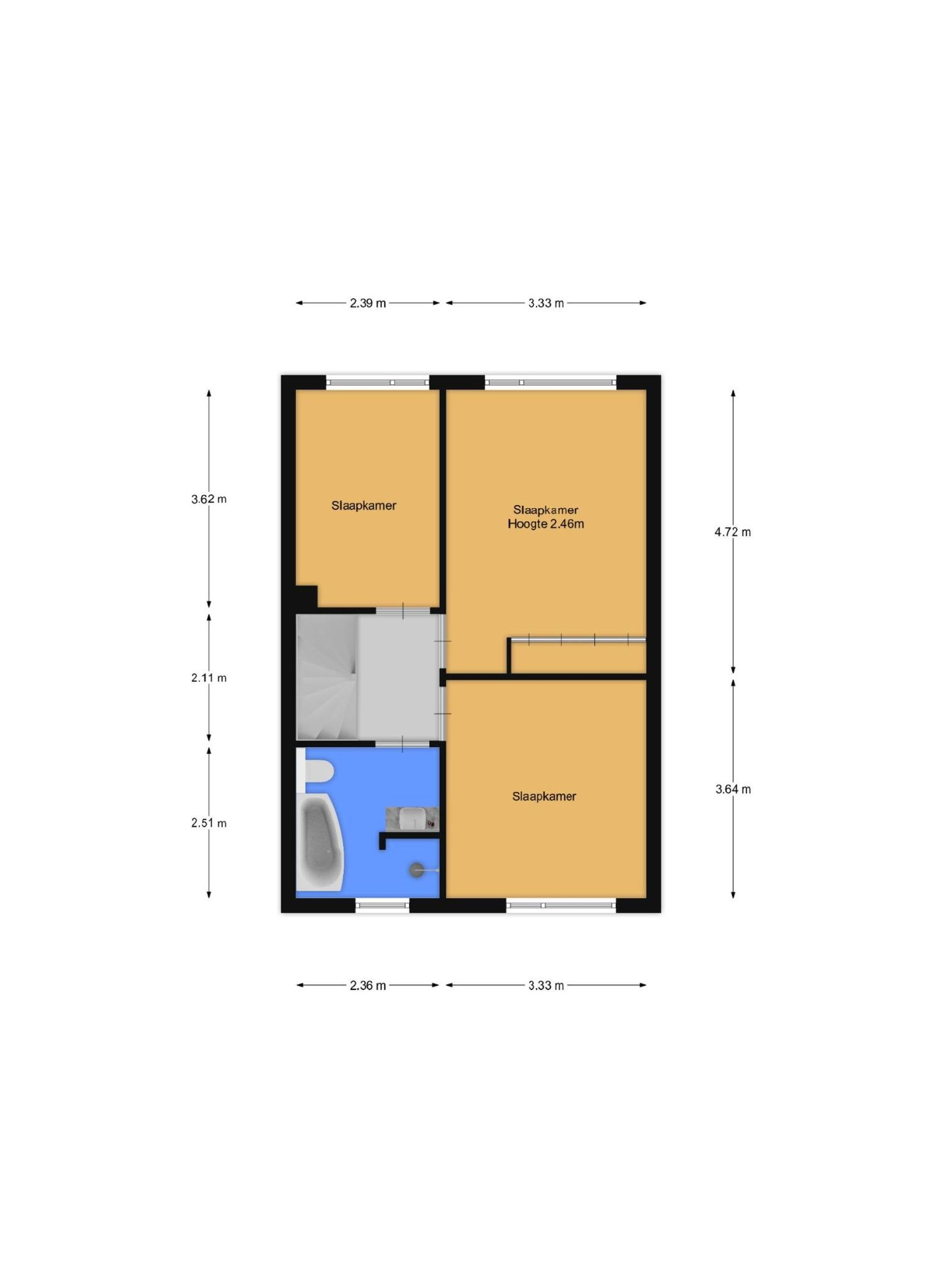 Wethouder Zandbergenlaan 64 (plattegrond 2)