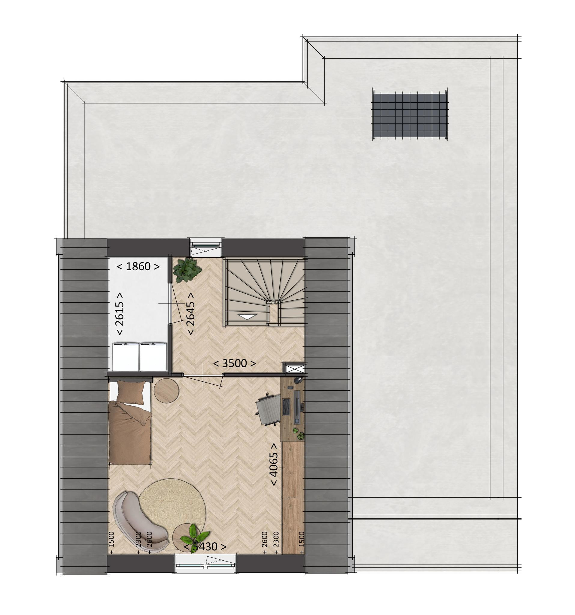 Valkse Weide (woonhuis 10) (plattegrond 2)