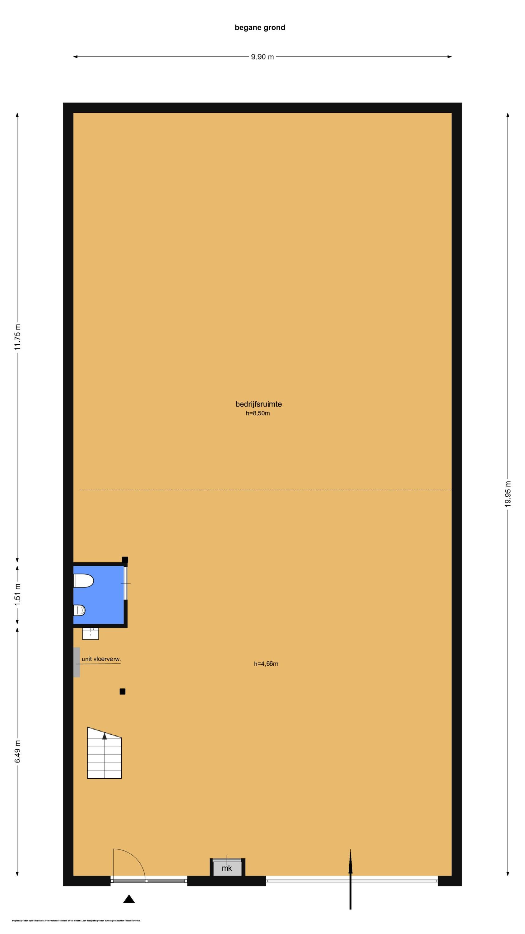 Koningsbergenweg 12 – 16 (plattegrond 1)
