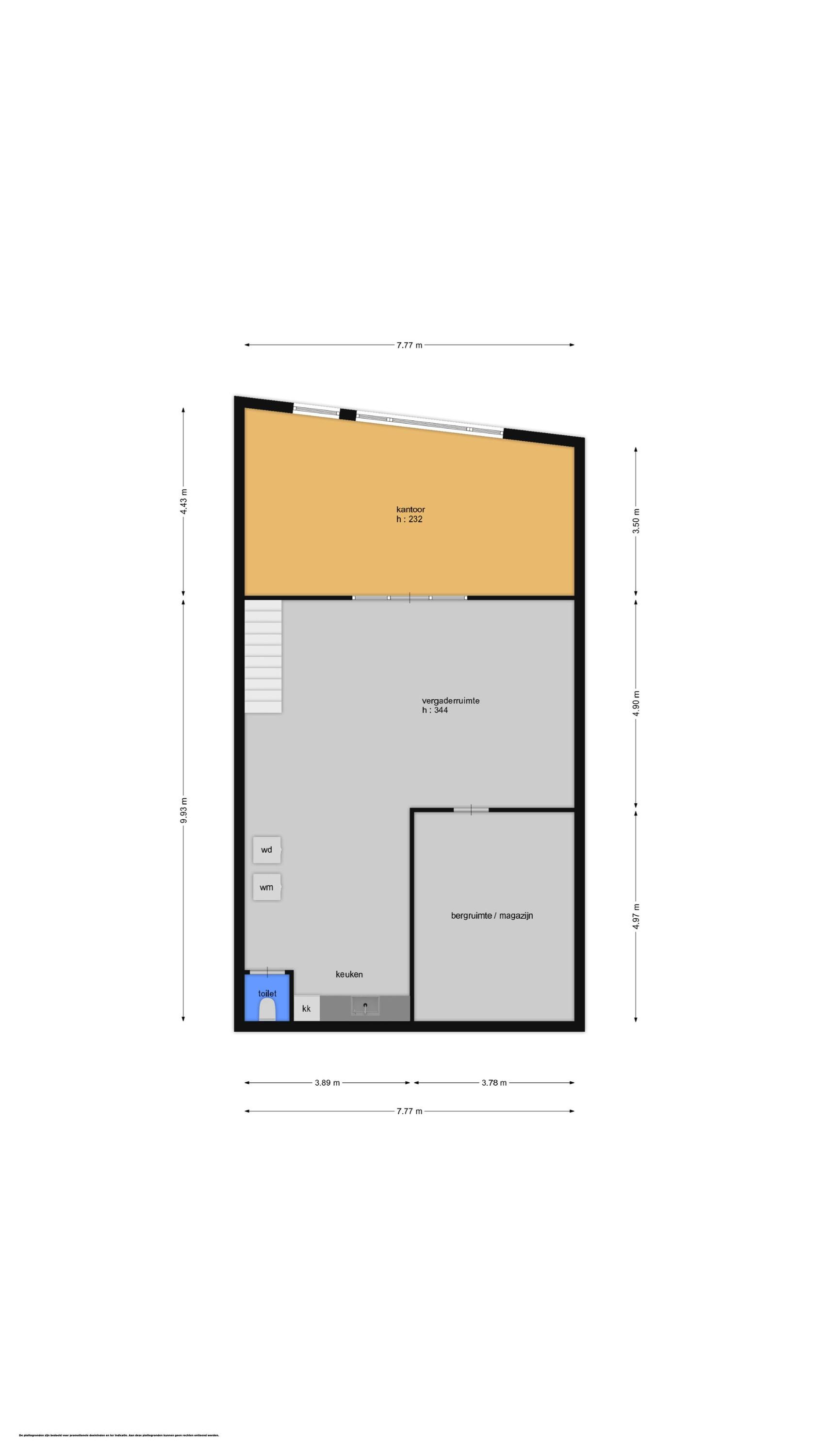 Anthonie Fokkerstraat 57 &#8211; M (plattegrond 2)