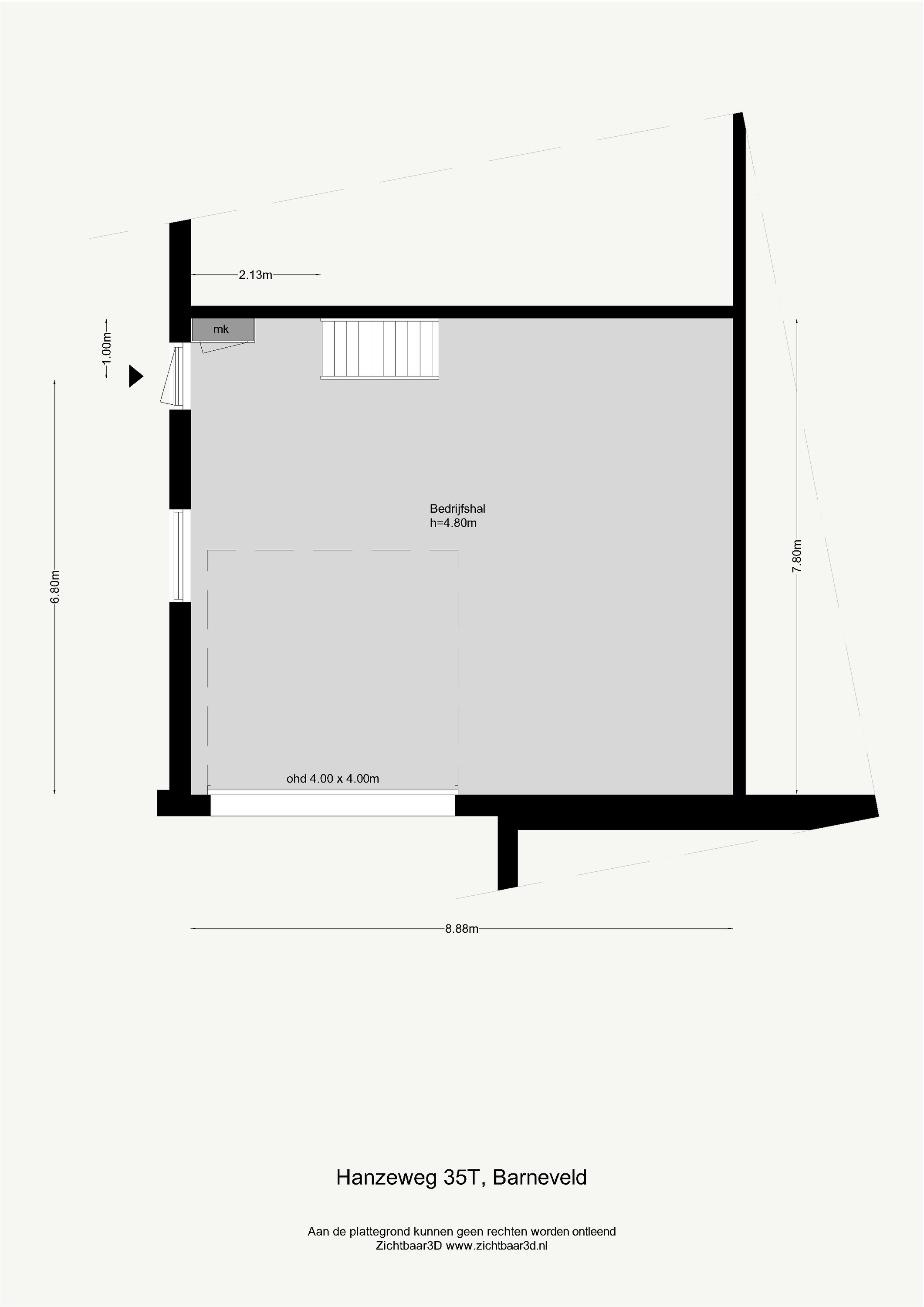 Hanzeweg 35 &#8211; T (plattegrond 1)