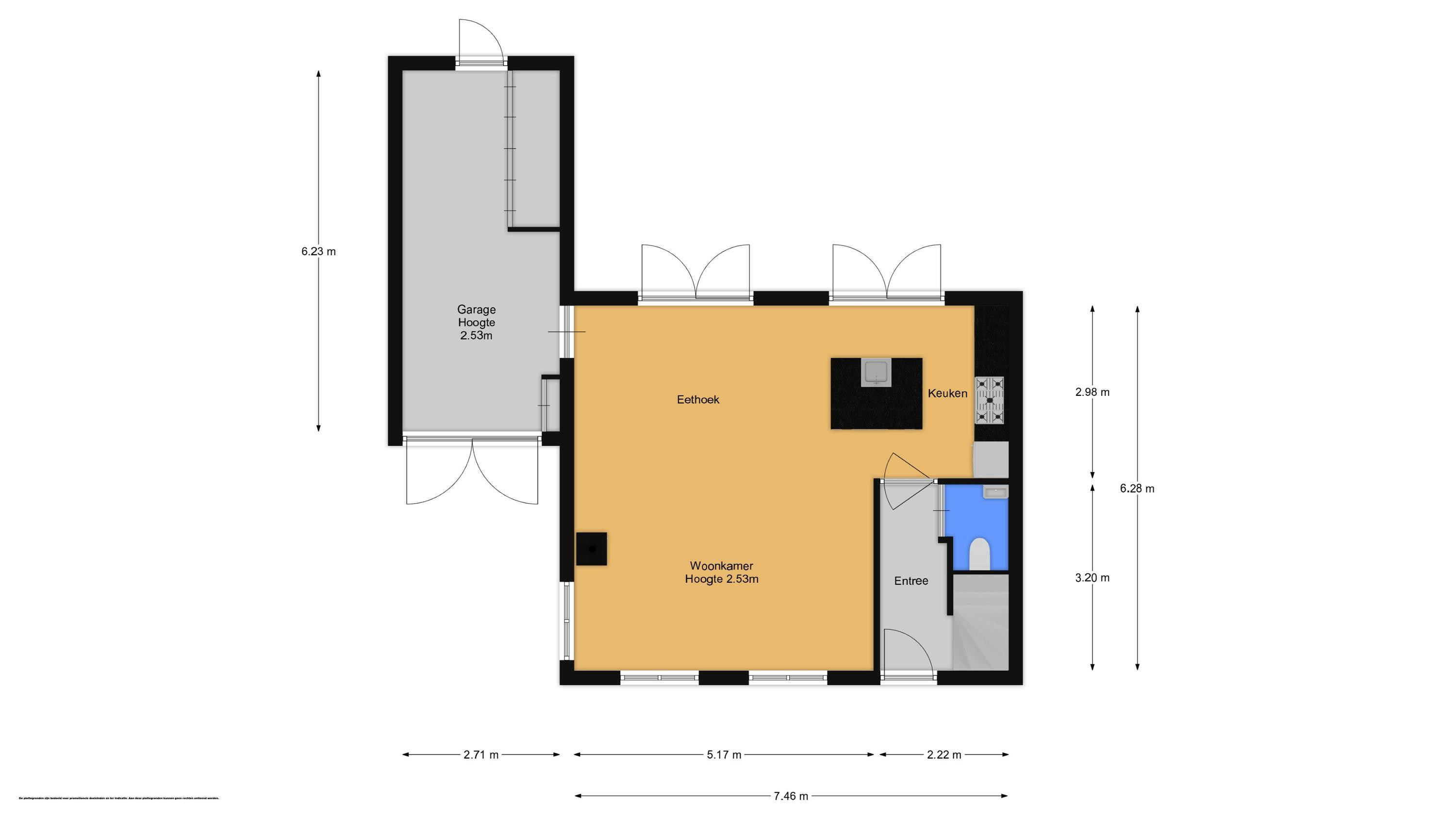 Dirkjeserf 12 (plattegrond 1)
