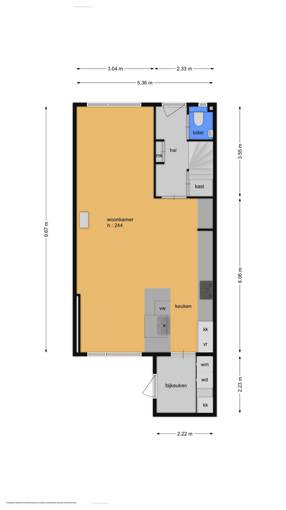 Rehobothstraat 65 (plattegrond 1)