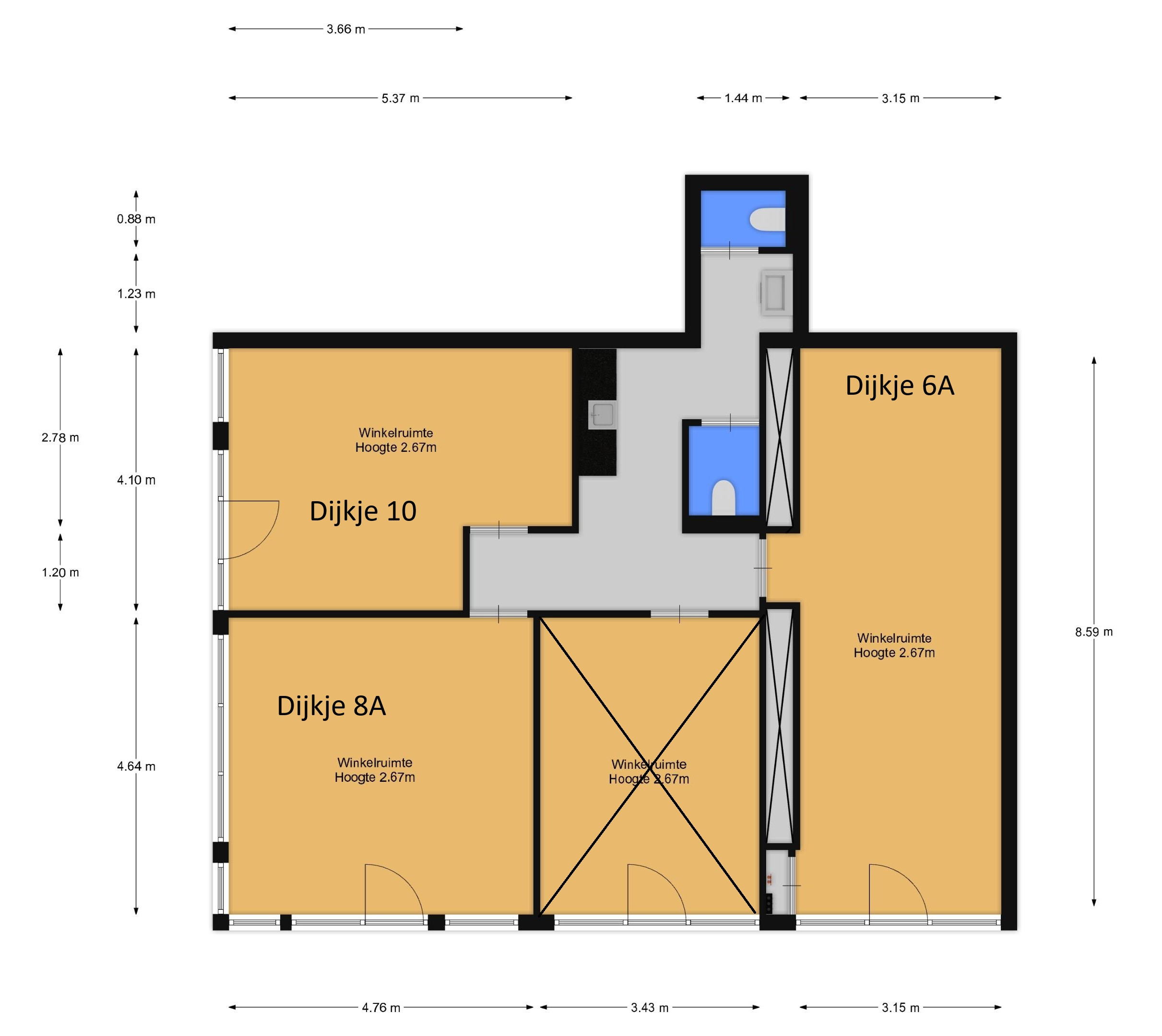 Dijkje 6 (plattegrond 1)