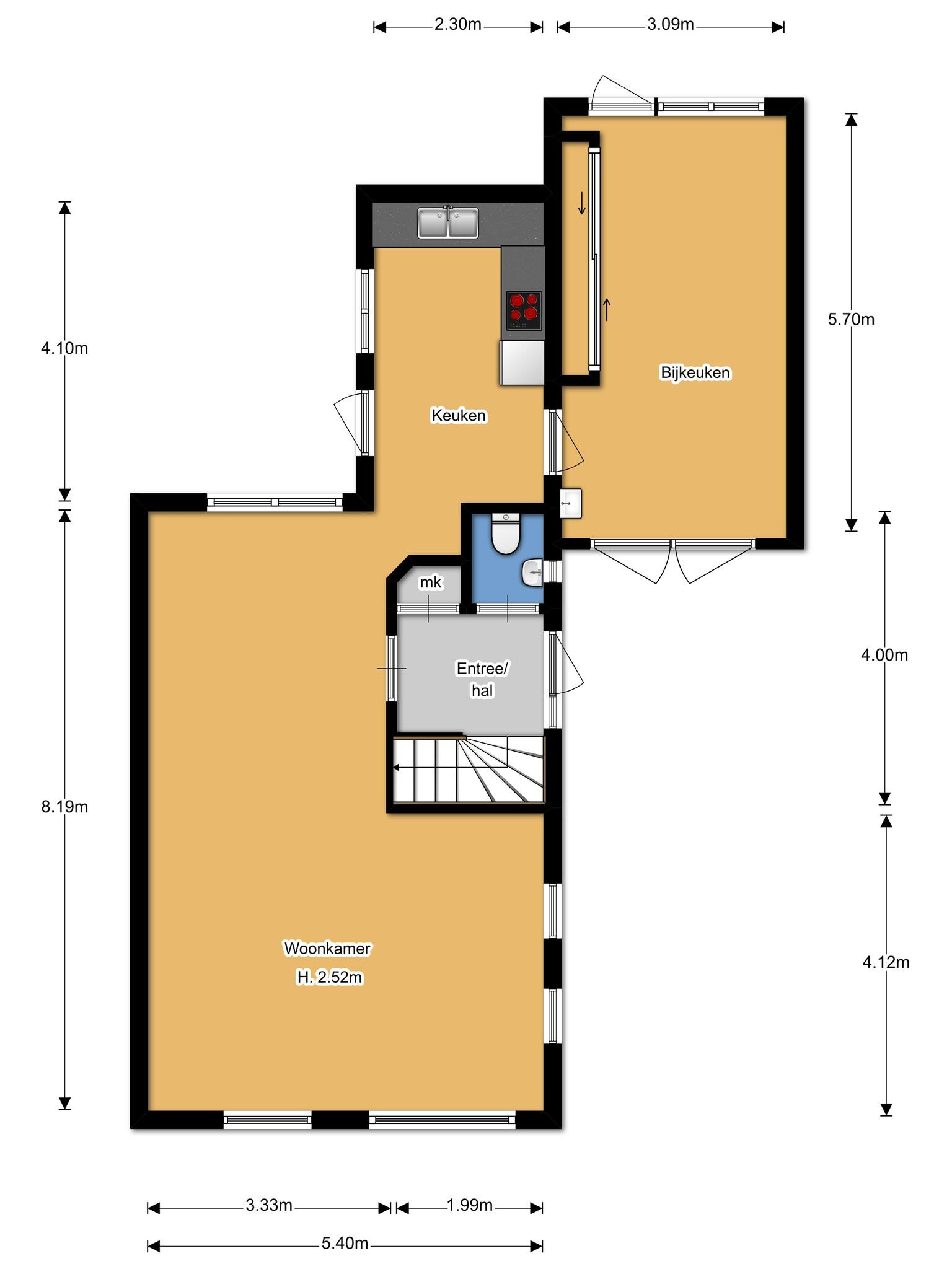 Beldmolenstraat 2 (plattegrond 1)