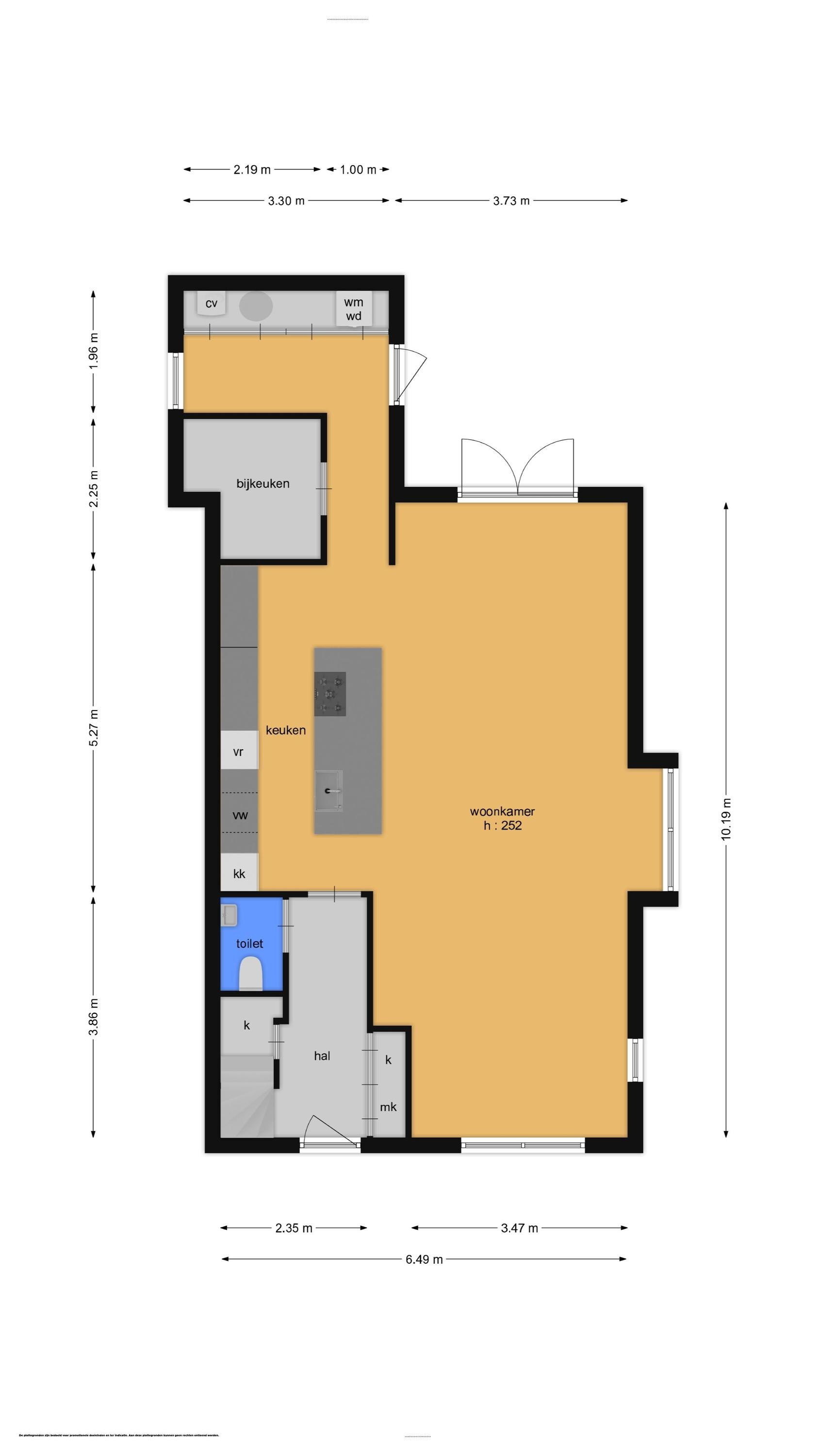 Noordersingel 136 (plattegrond 1)