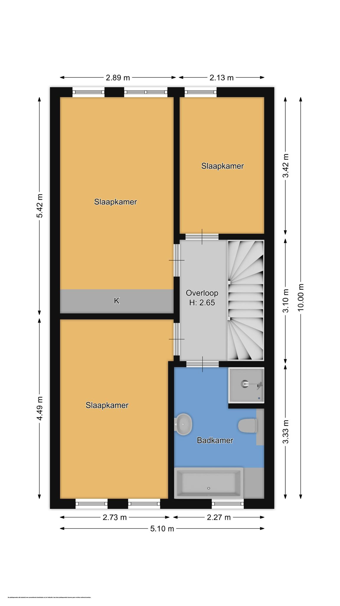 Groninger Meeuwlaan 13 (plattegrond 2)