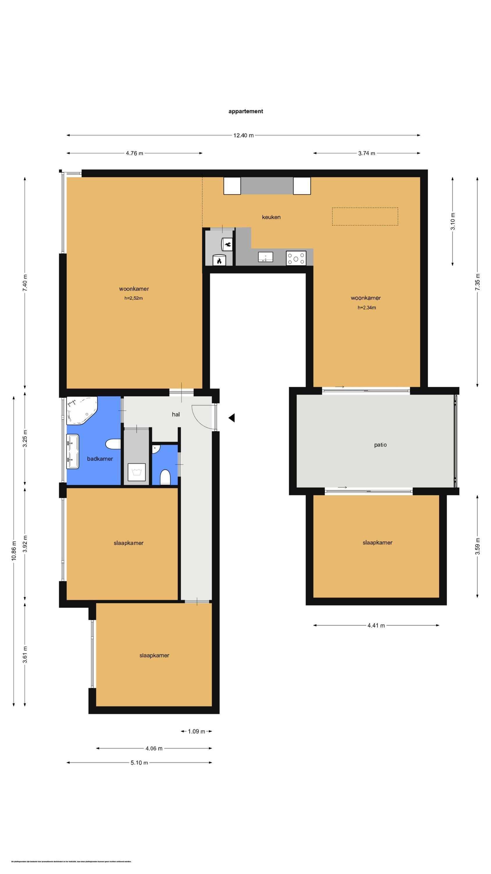 Raadhuisplein 41 – B (plattegrond 1)