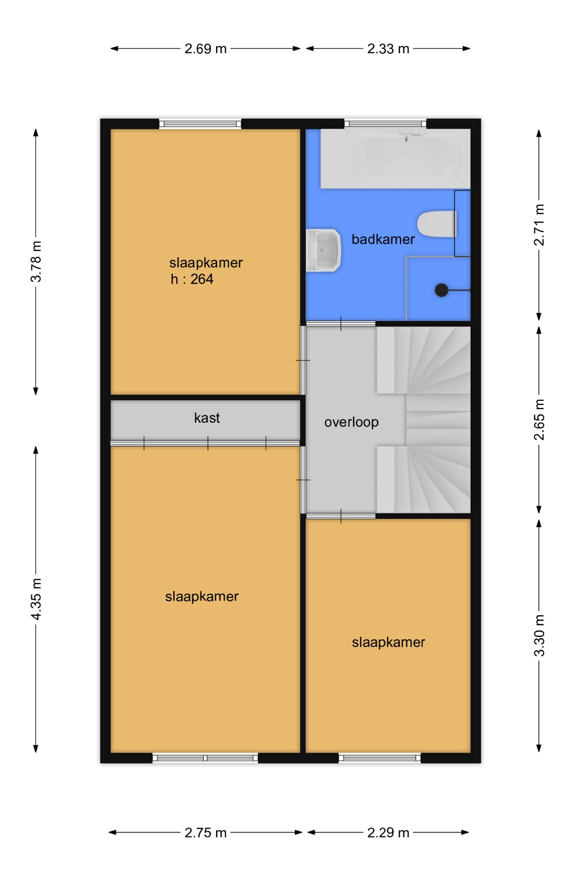 Orlofflaan 35 (plattegrond 3)