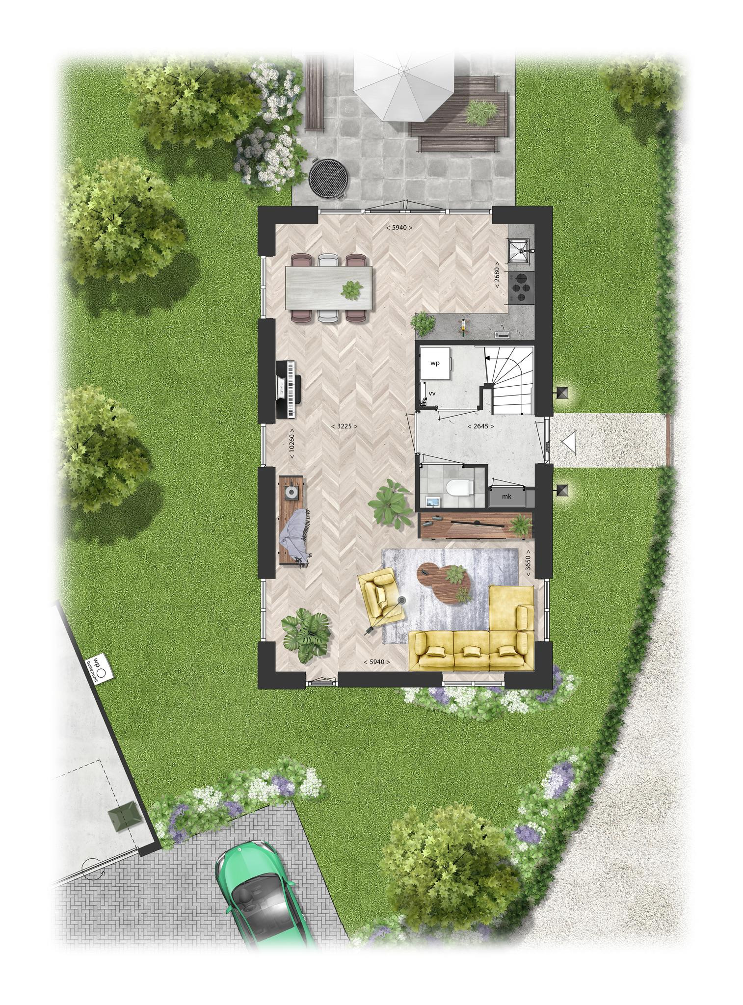 Schooneng (woonhuis A12) (plattegrond 1)