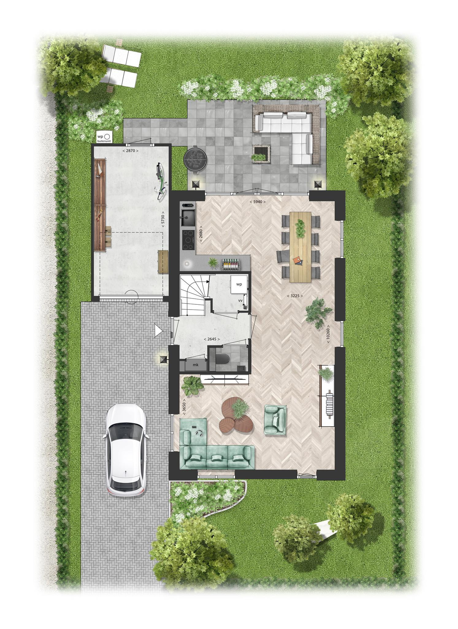 Schooneng (woonhuis A17) (plattegrond 1)