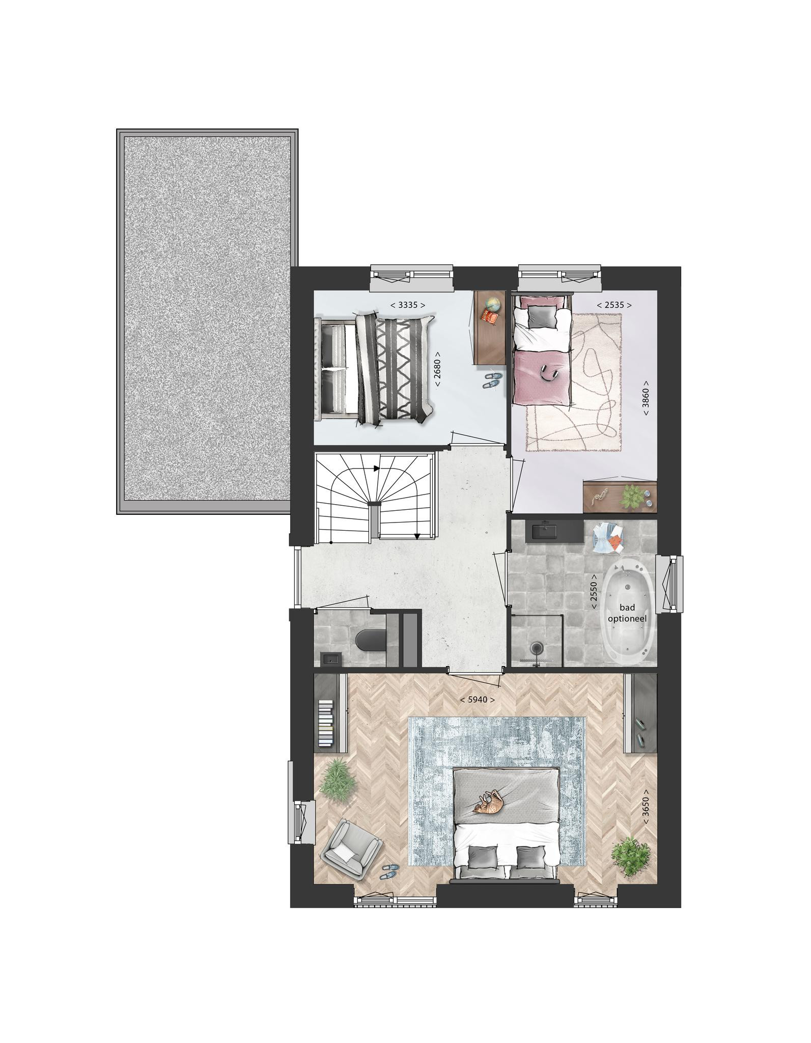 Schooneng (woonhuis A17) (plattegrond 2)