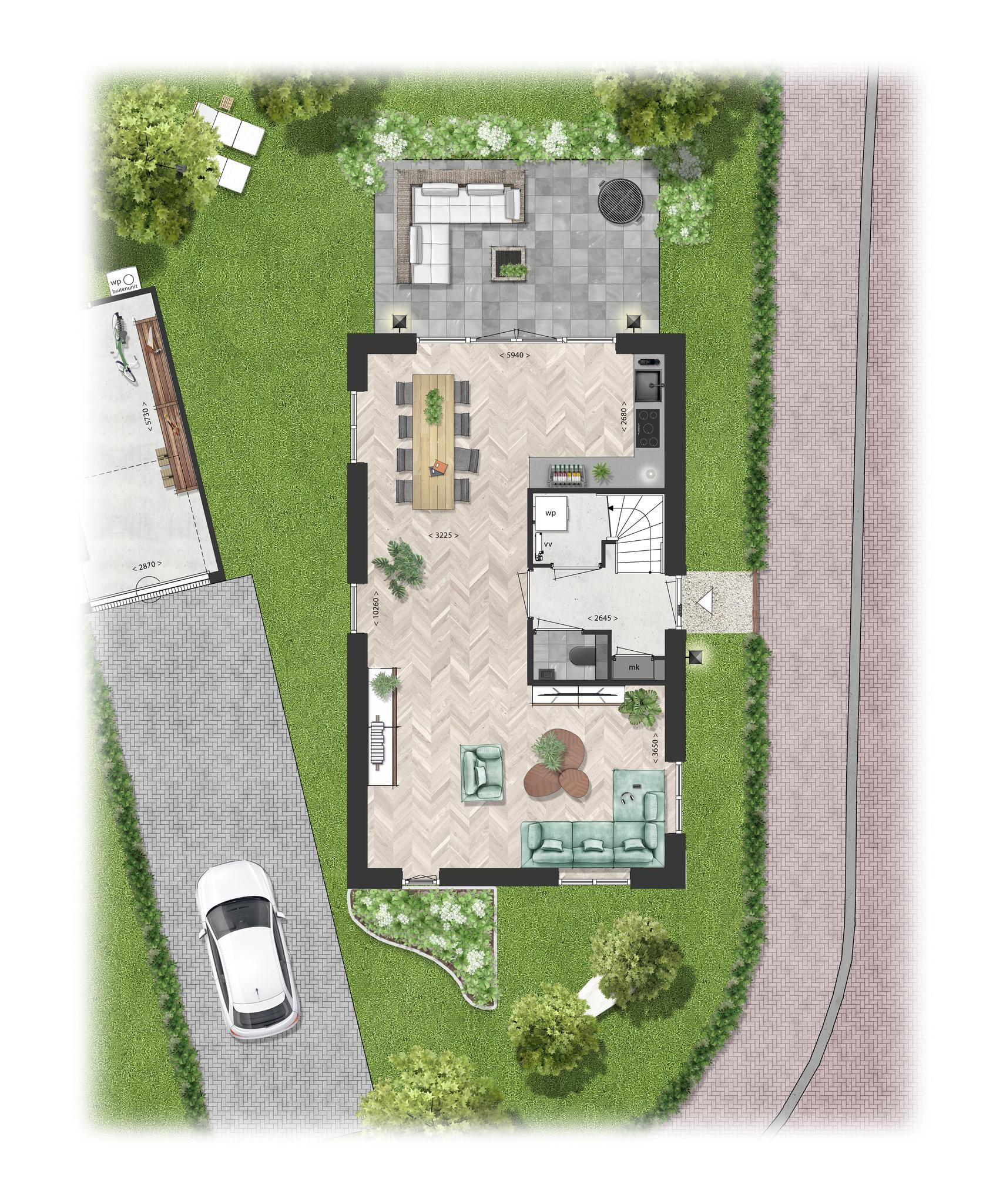 Schooneng (woonhuis B01) (plattegrond 1)