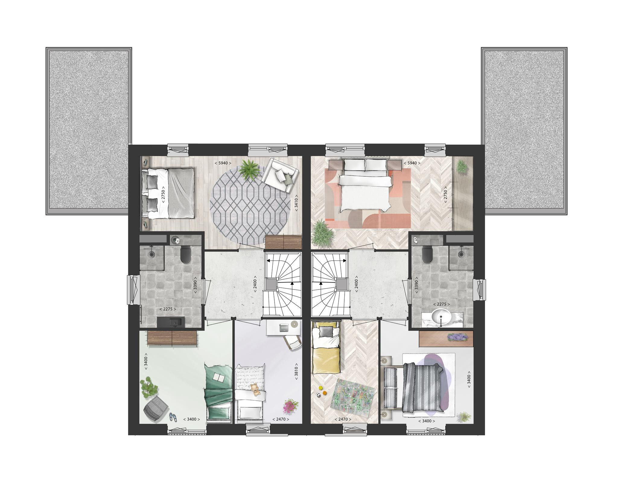 Schooneng (woonhuis A13) (plattegrond 2)