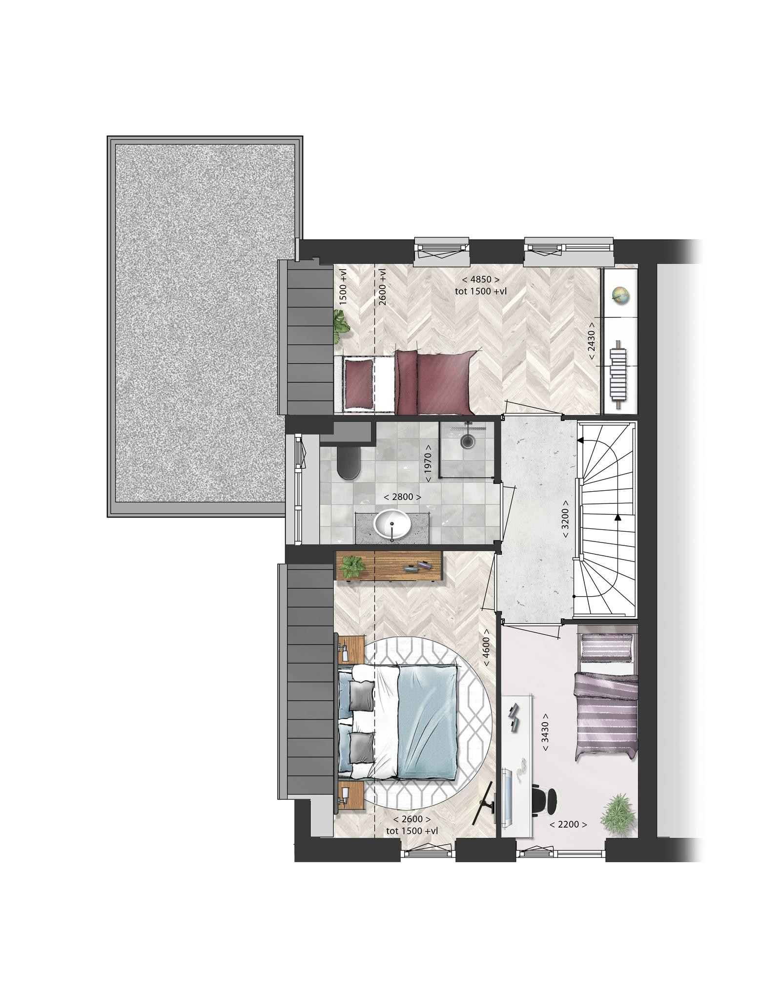 Schooneng (woonhuis B06) (plattegrond 2)