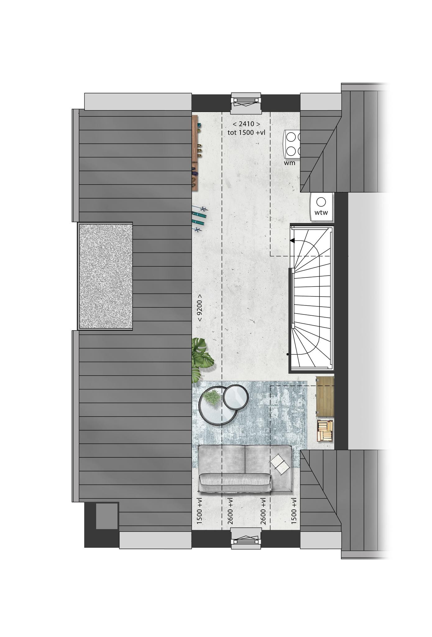 Schooneng (woonhuis B06) (plattegrond 3)