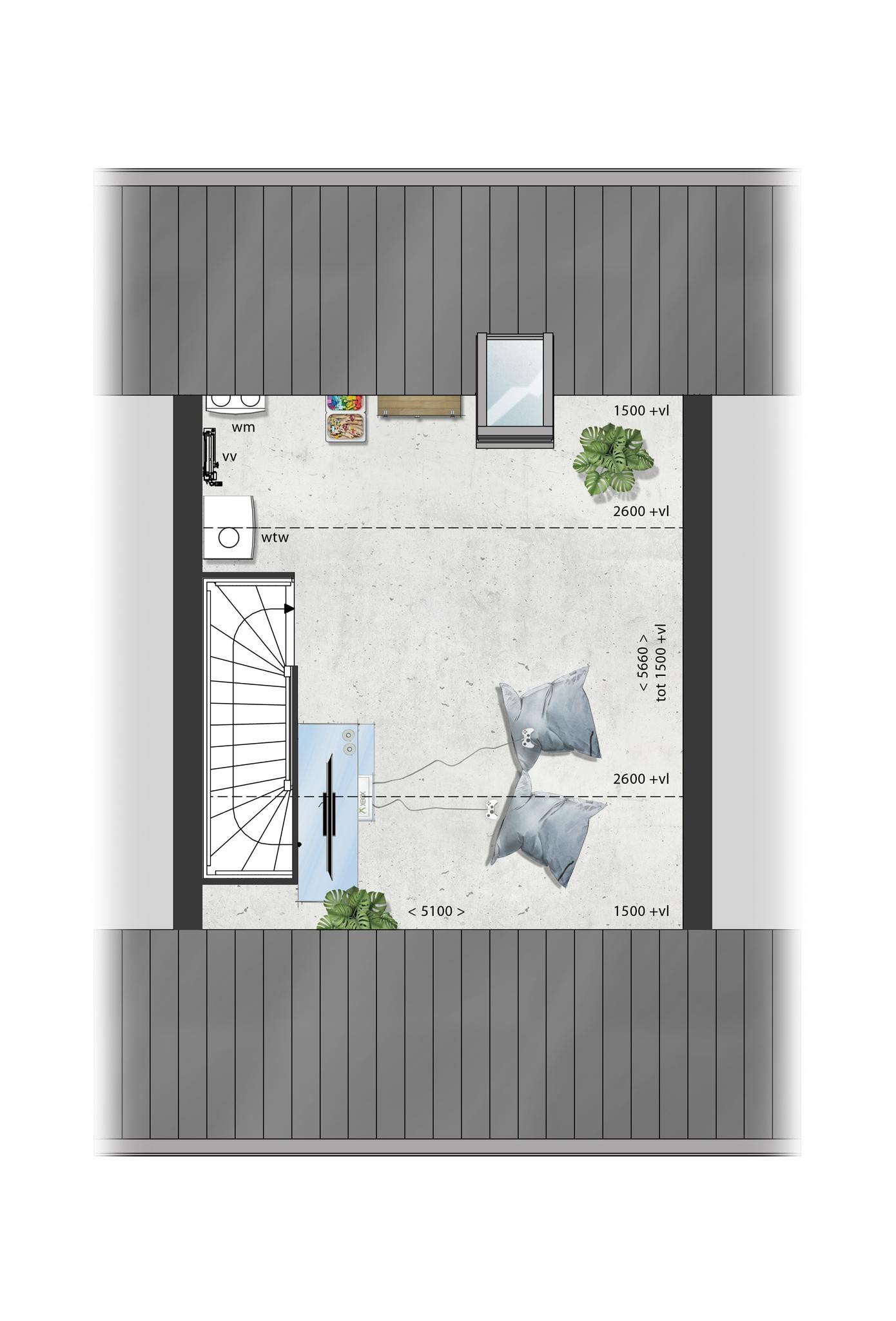 Schooneng (woonhuis B03) (plattegrond 3)