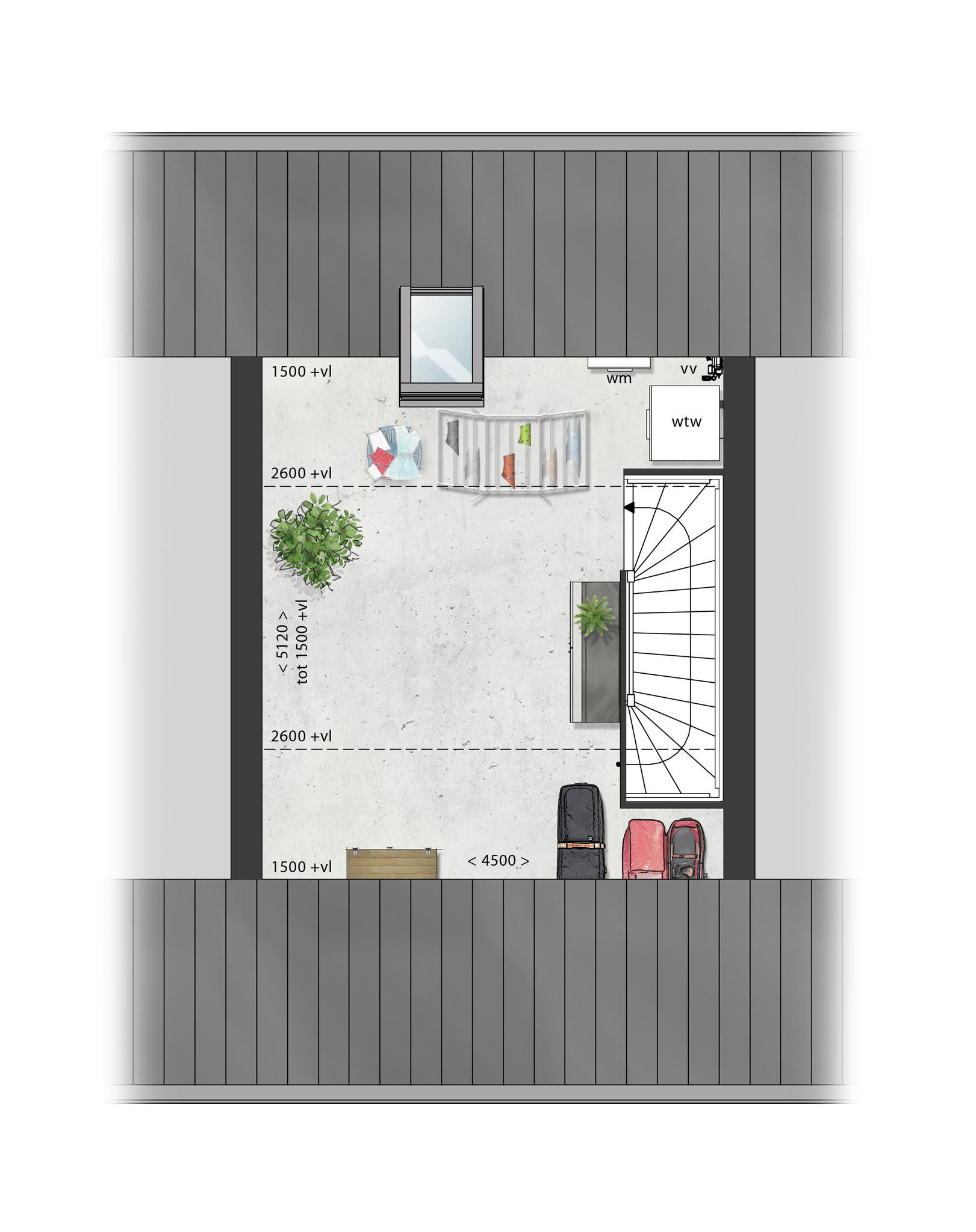 Schooneng (woonhuis B22) (plattegrond 3)