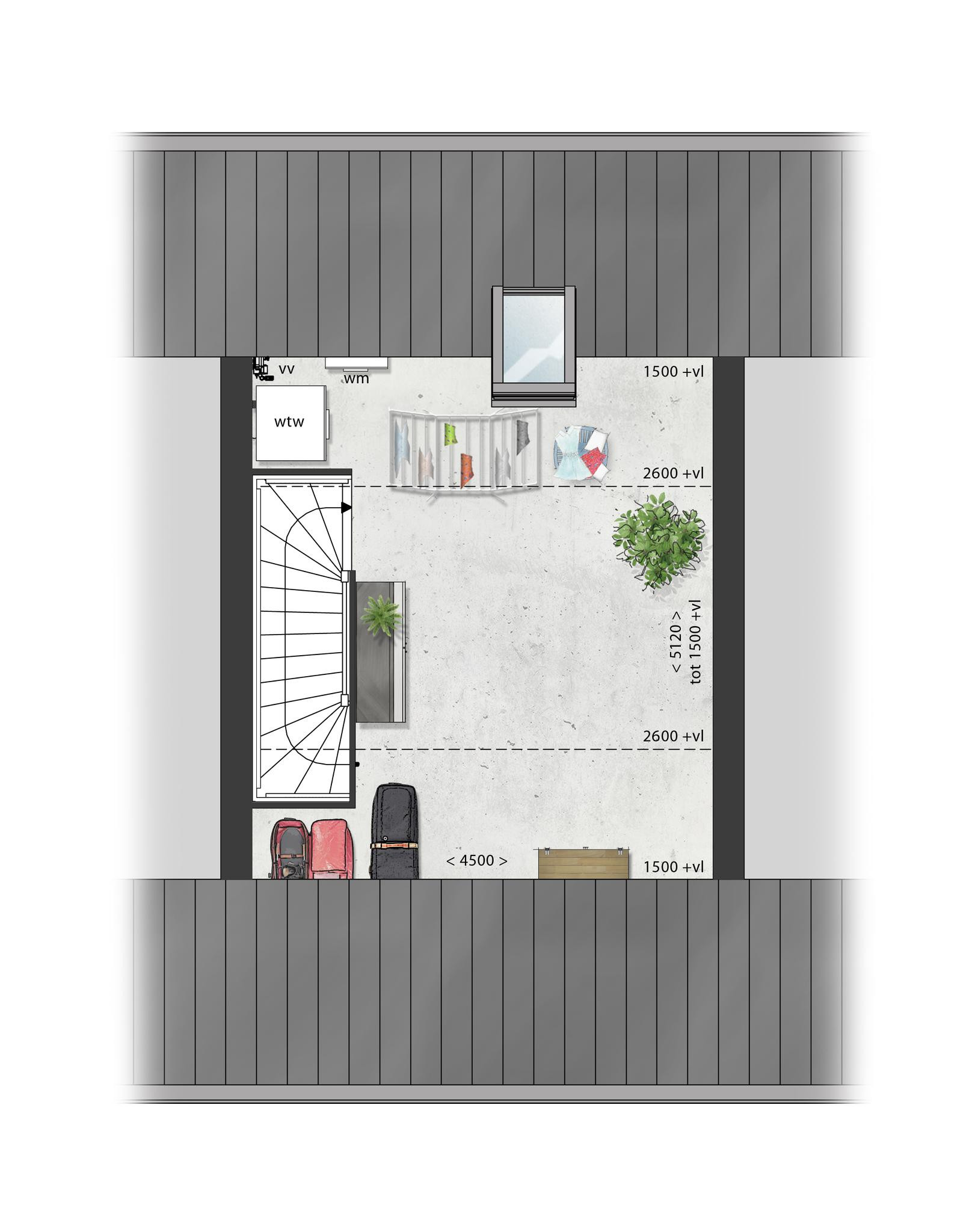 Schooneng (woonhuis B23) (plattegrond 3)