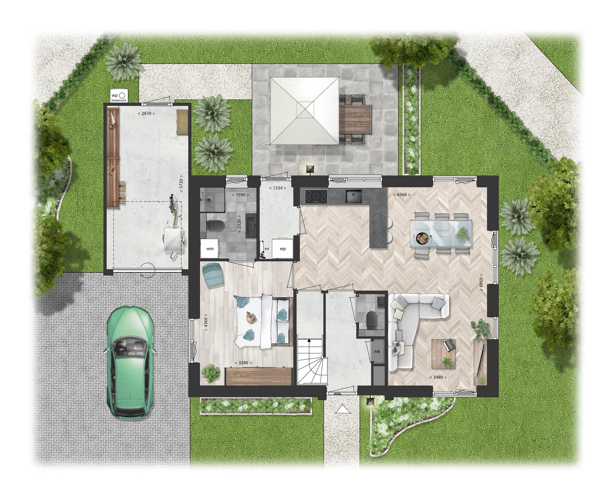 Schooneng (woonhuis A11) (plattegrond 1)