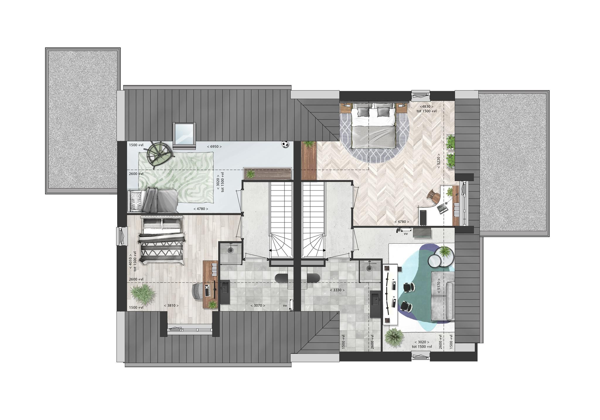 Schooneng (woonhuis A15) (plattegrond 2)