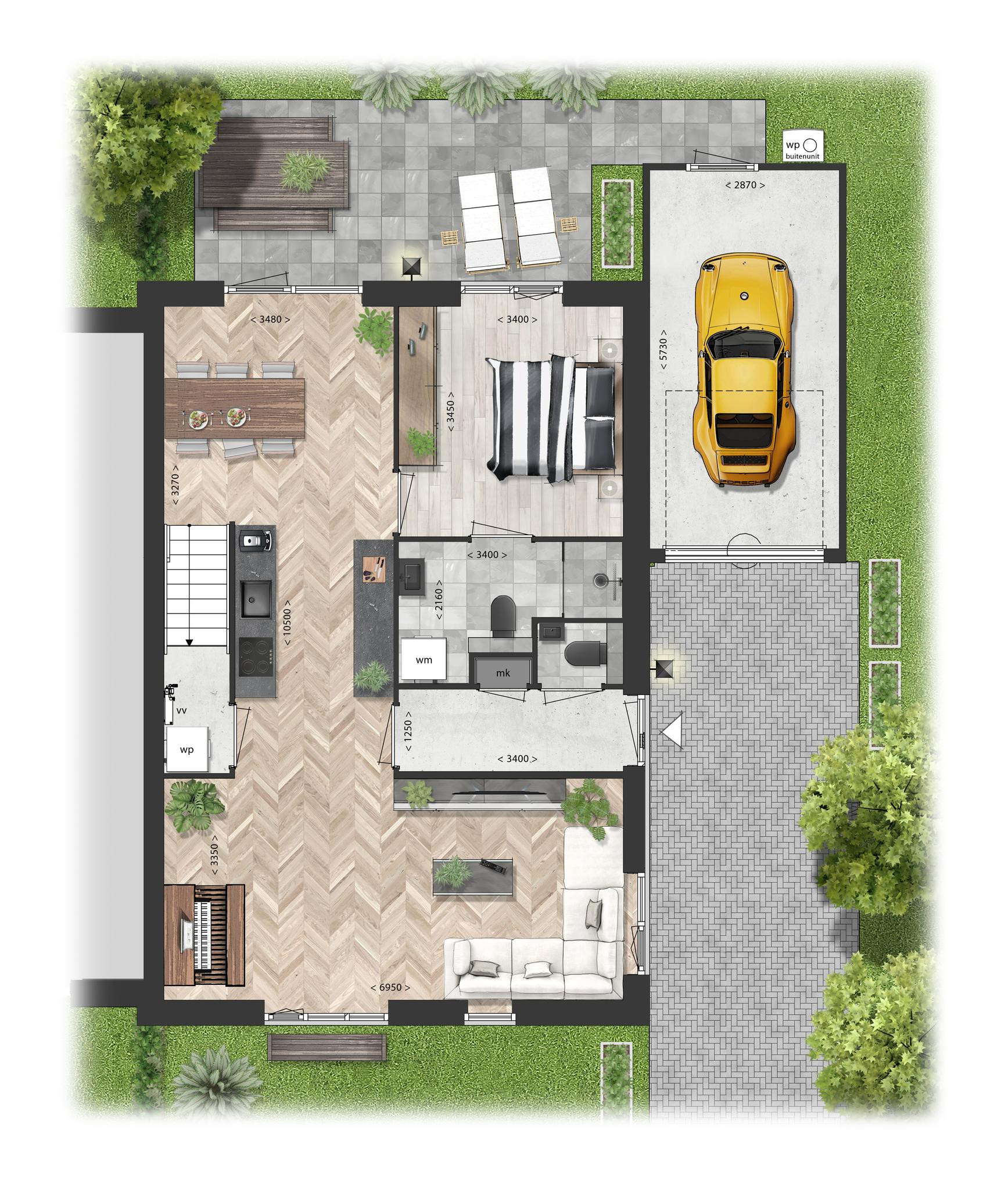 Schooneng (woonhuis B07) (plattegrond 1)