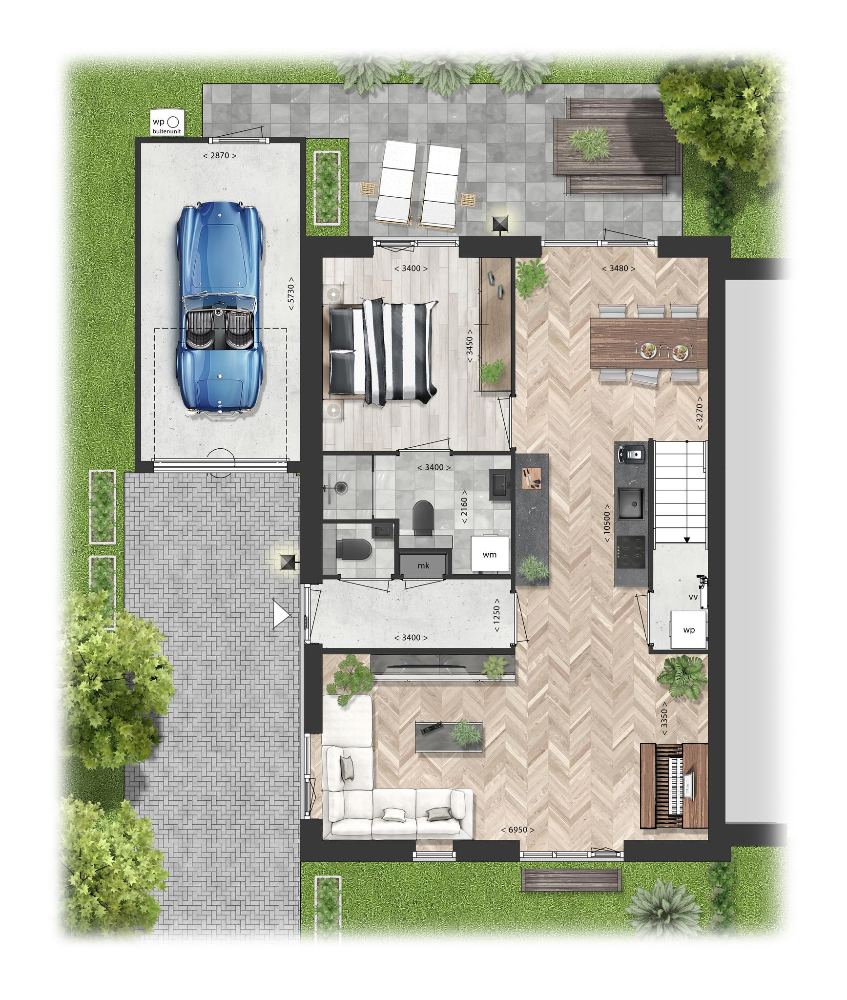 Schooneng (woonhuis B11) (plattegrond 1)