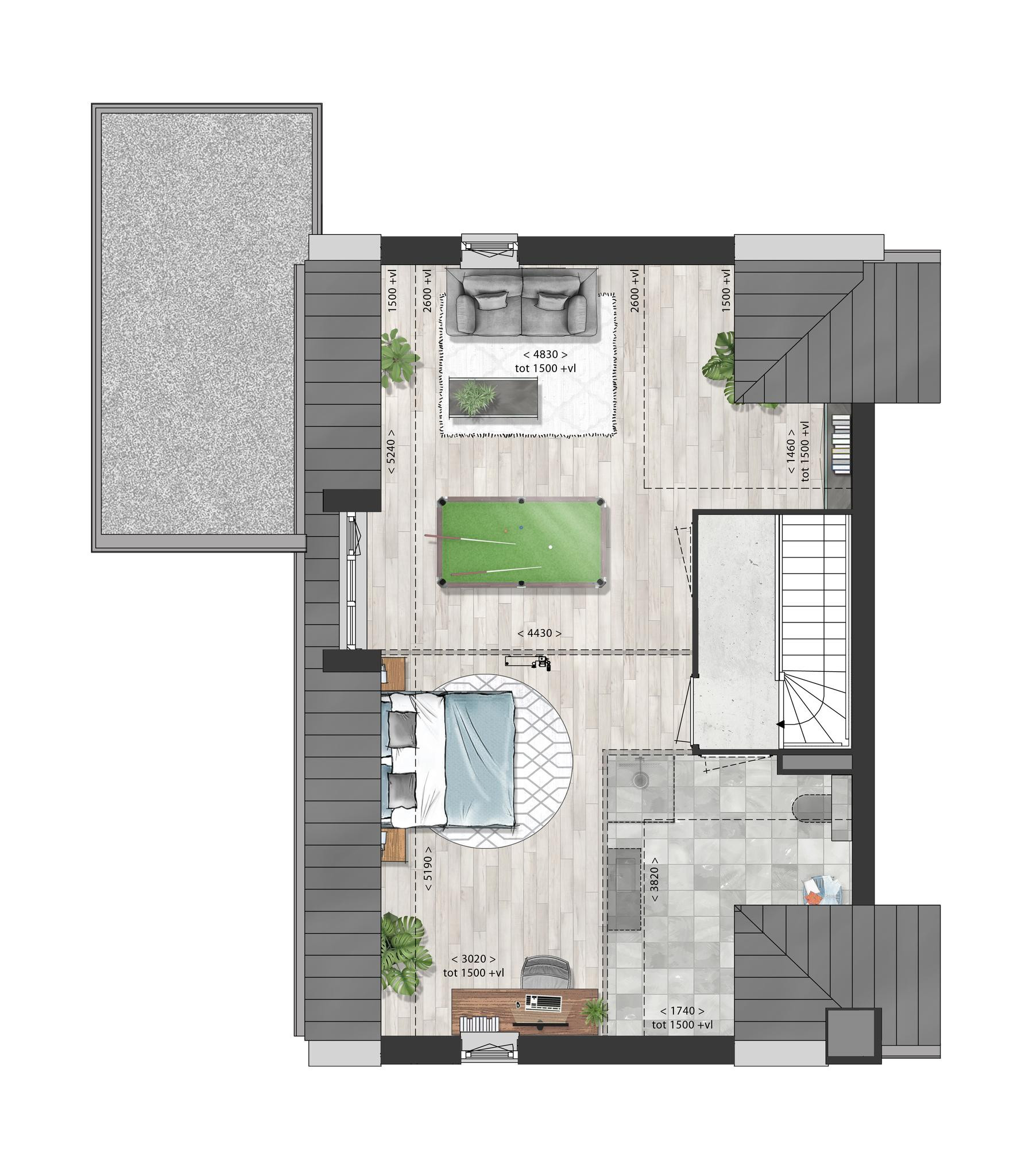 Schooneng (woonhuis B11) (plattegrond 2)