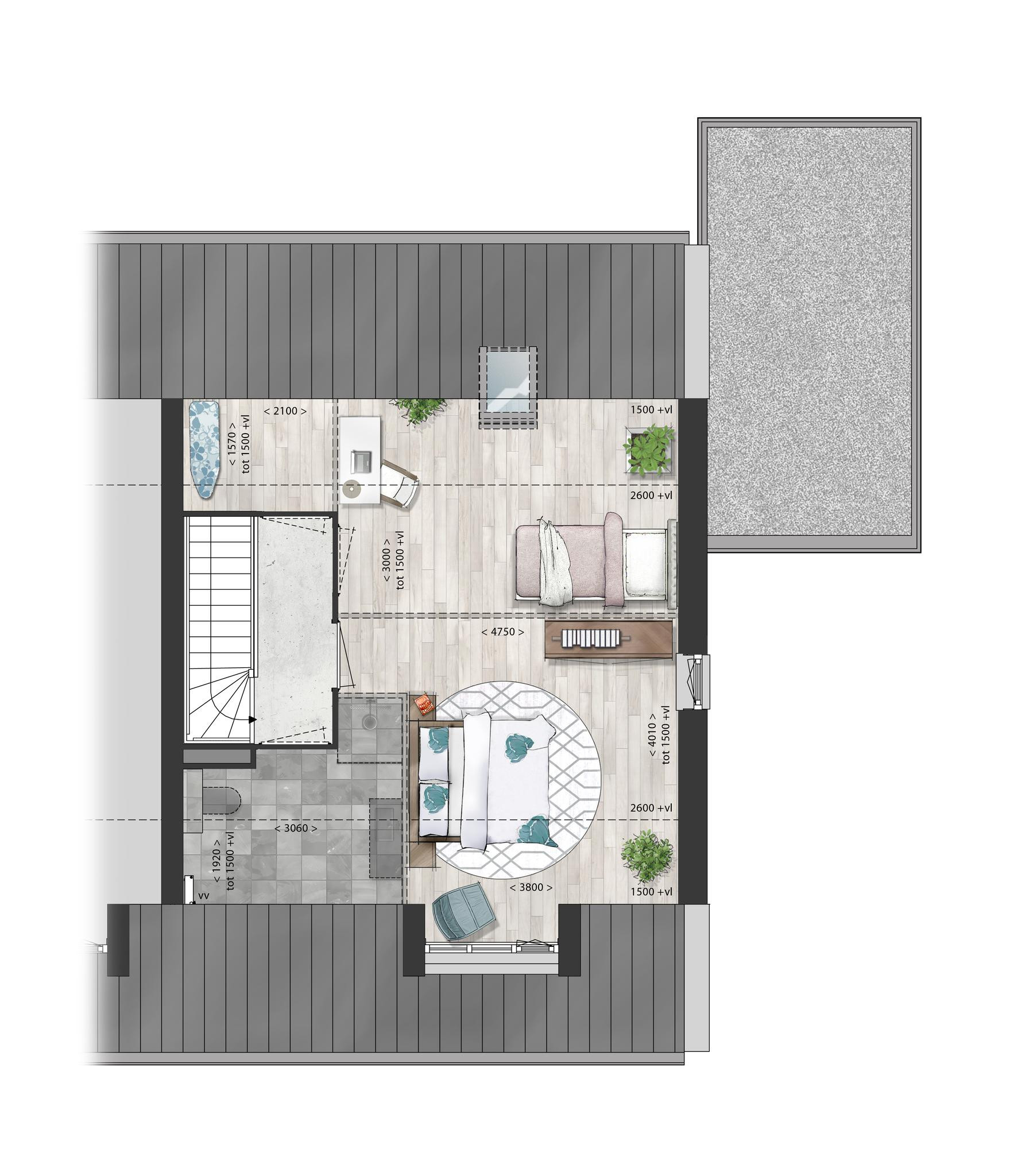 Schooneng (woonhuis B12) (plattegrond 2)