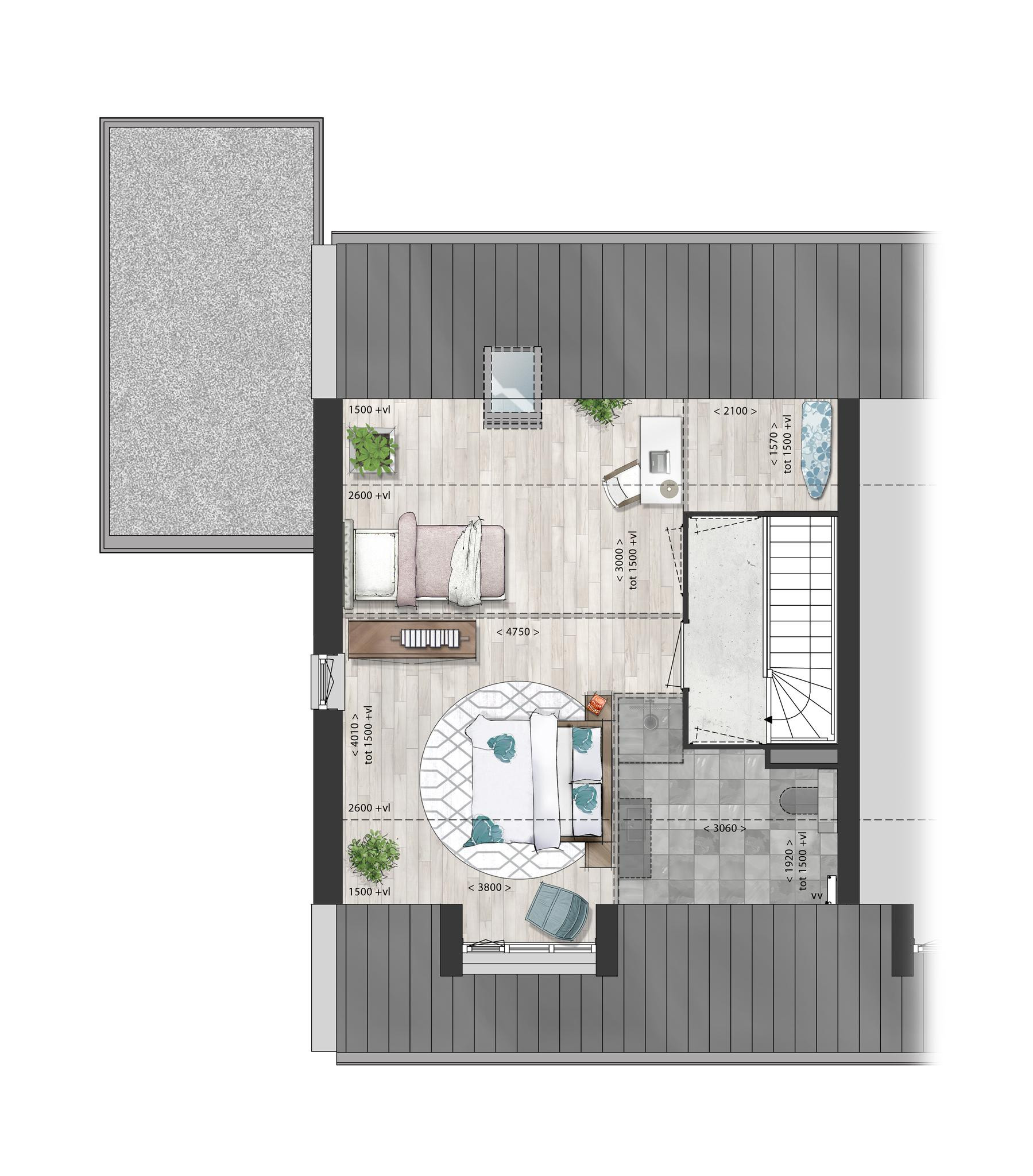 Schooneng (woonhuis B15) (plattegrond 2)